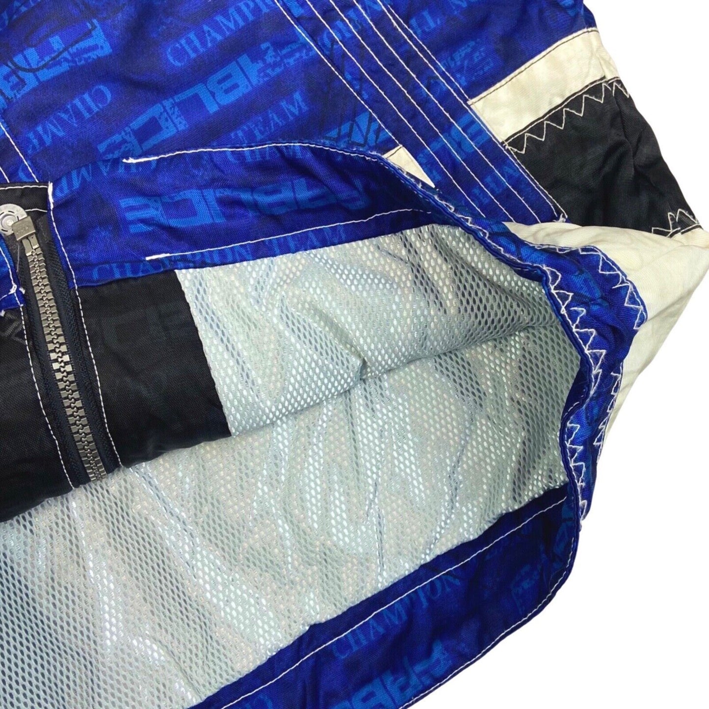 Vintage 90s Blue Fablice Hooded Ski Jacket Coat XL