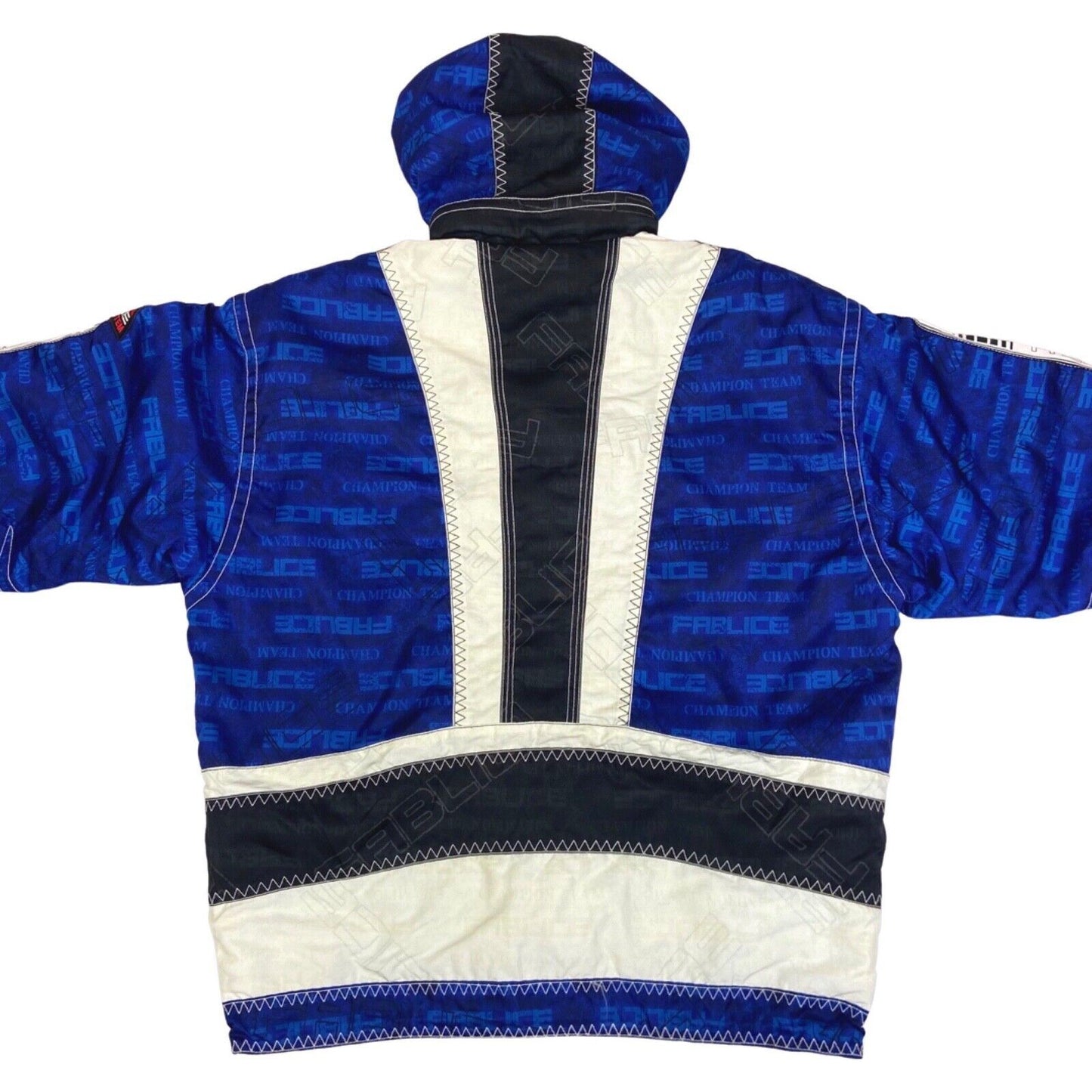 Vintage 90s Blue Fablice Hooded Ski Jacket Coat XL