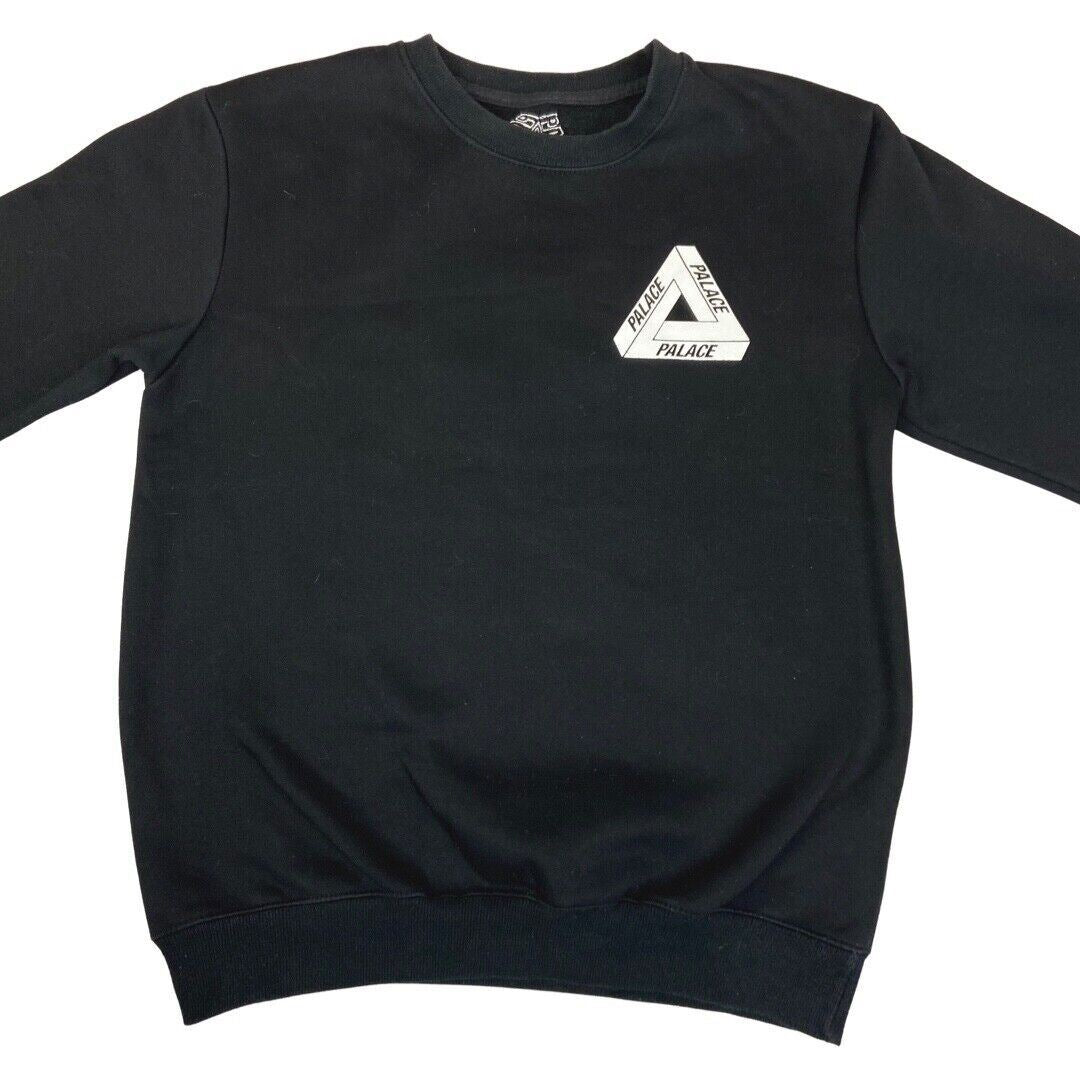 00s Black White Palace Tri-Ferg Crew-Neck Sweatshirt M
