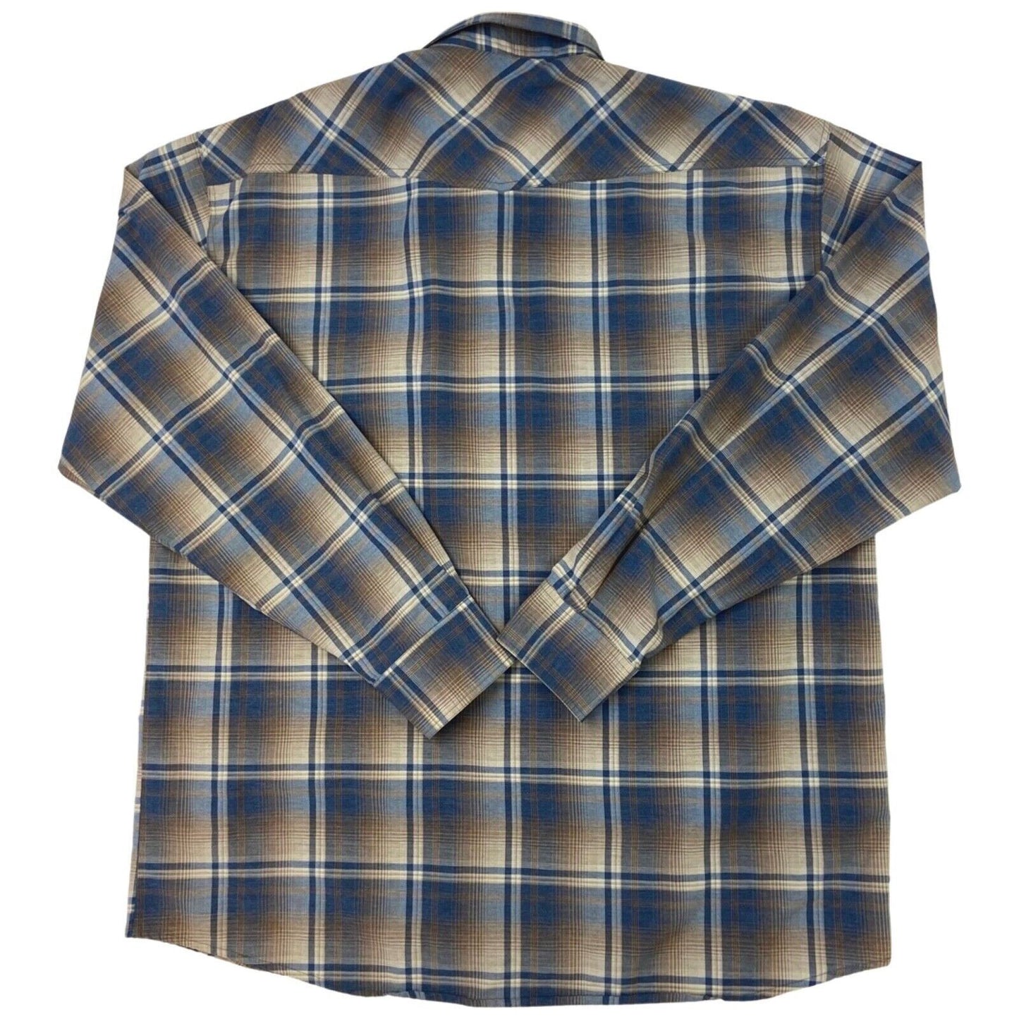 Vintage 70s Style Big E Levi’s Plaid Button Down Western Shirt L