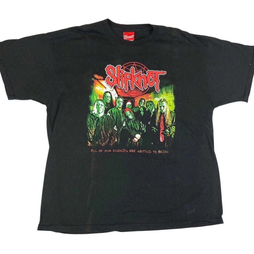 Vintage 90s 00s Black Slipknot Graphic T-shirt XL