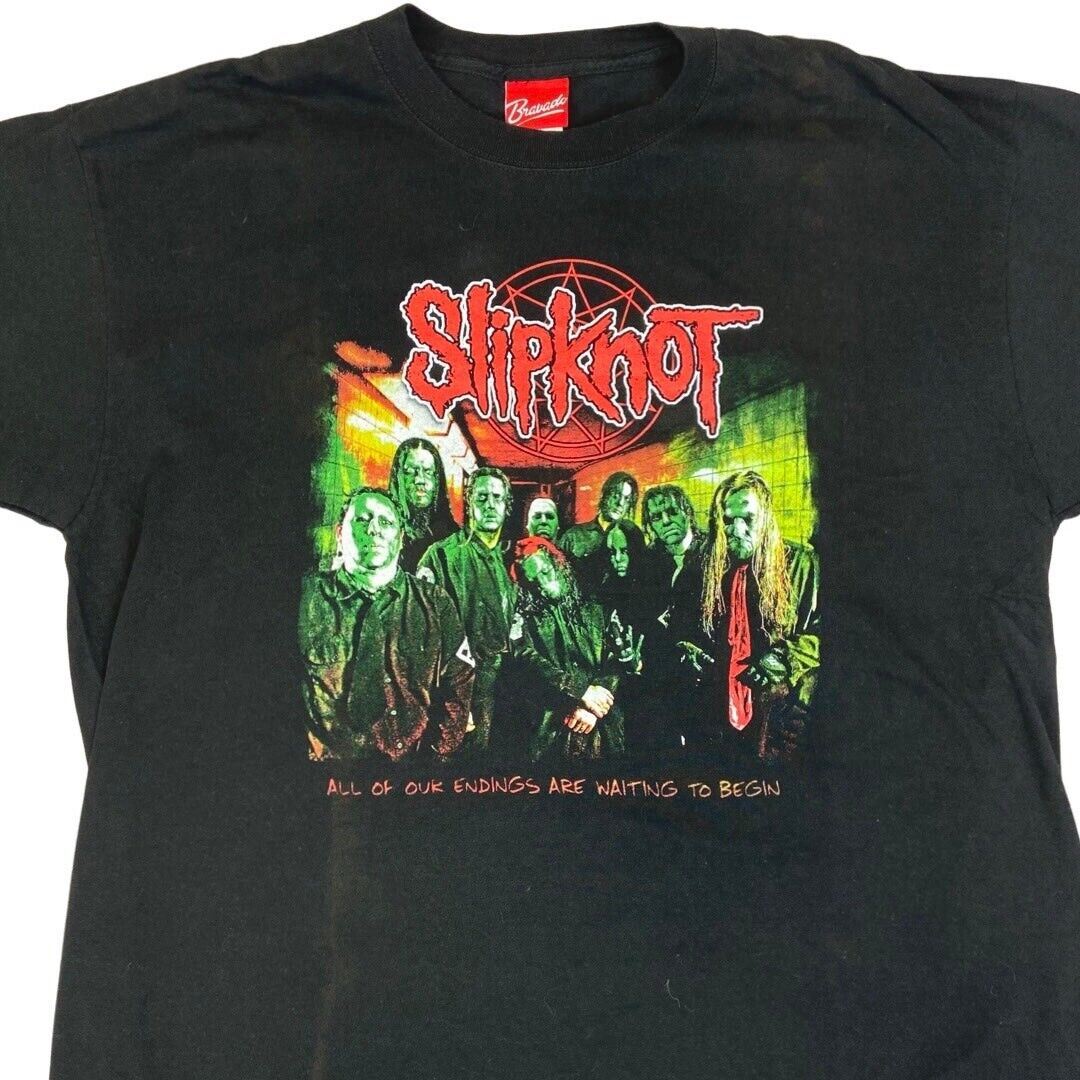 Vintage 90s 00s Black Slipknot Graphic T-shirt XL