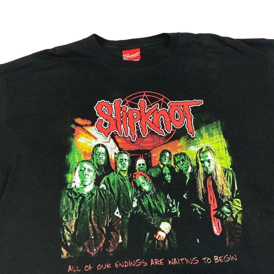 Vintage 90s 00s Black Slipknot Graphic T-shirt XL