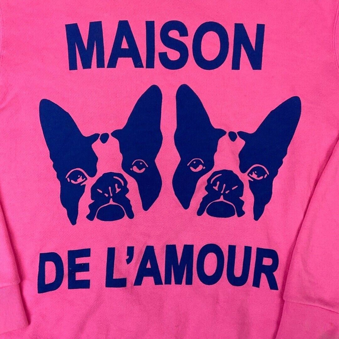 Fall 2018 Gucci Pink Maison de l’Amour Bosco Orso Crystal Sweater M