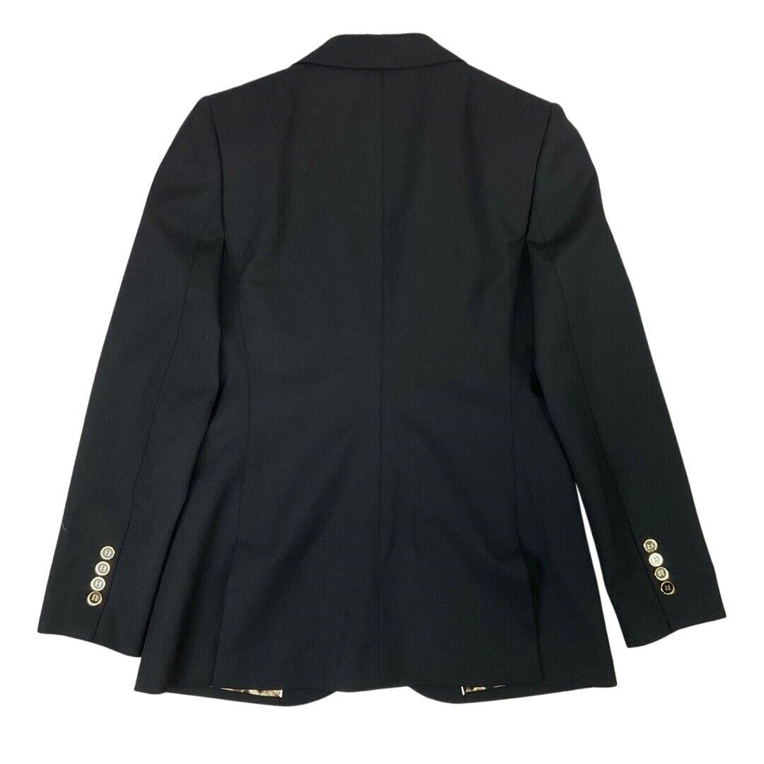 Black Dolce & Gabbana Garbadine Wool Twill Tailored Designer Tuxedo Blazer 12