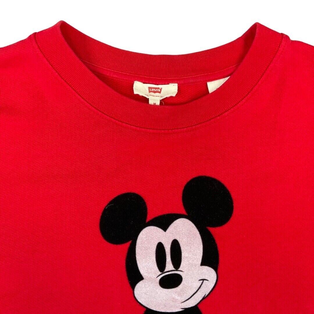 00s Red Levi’s Mickey Mouse Classic Kick Sweatshirt M