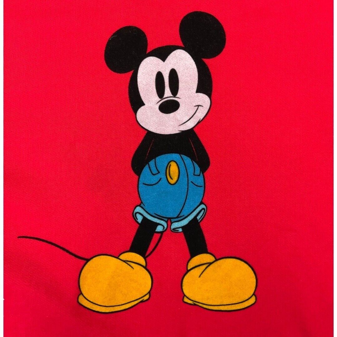 00s Red Levi’s Mickey Mouse Classic Kick Sweatshirt M
