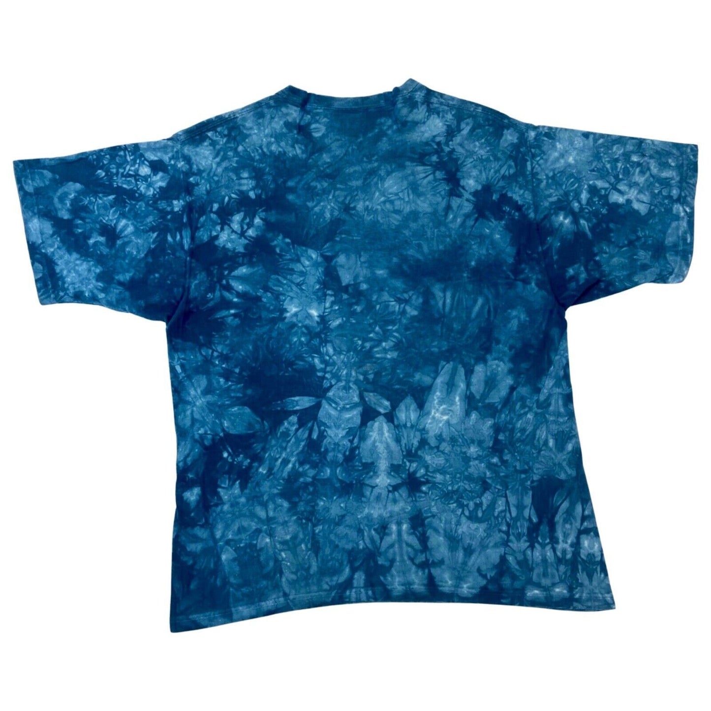 Vintage 90s Blue Tie Dye Liquid Blue Darth Maul Glow In The Dark T-shirt L