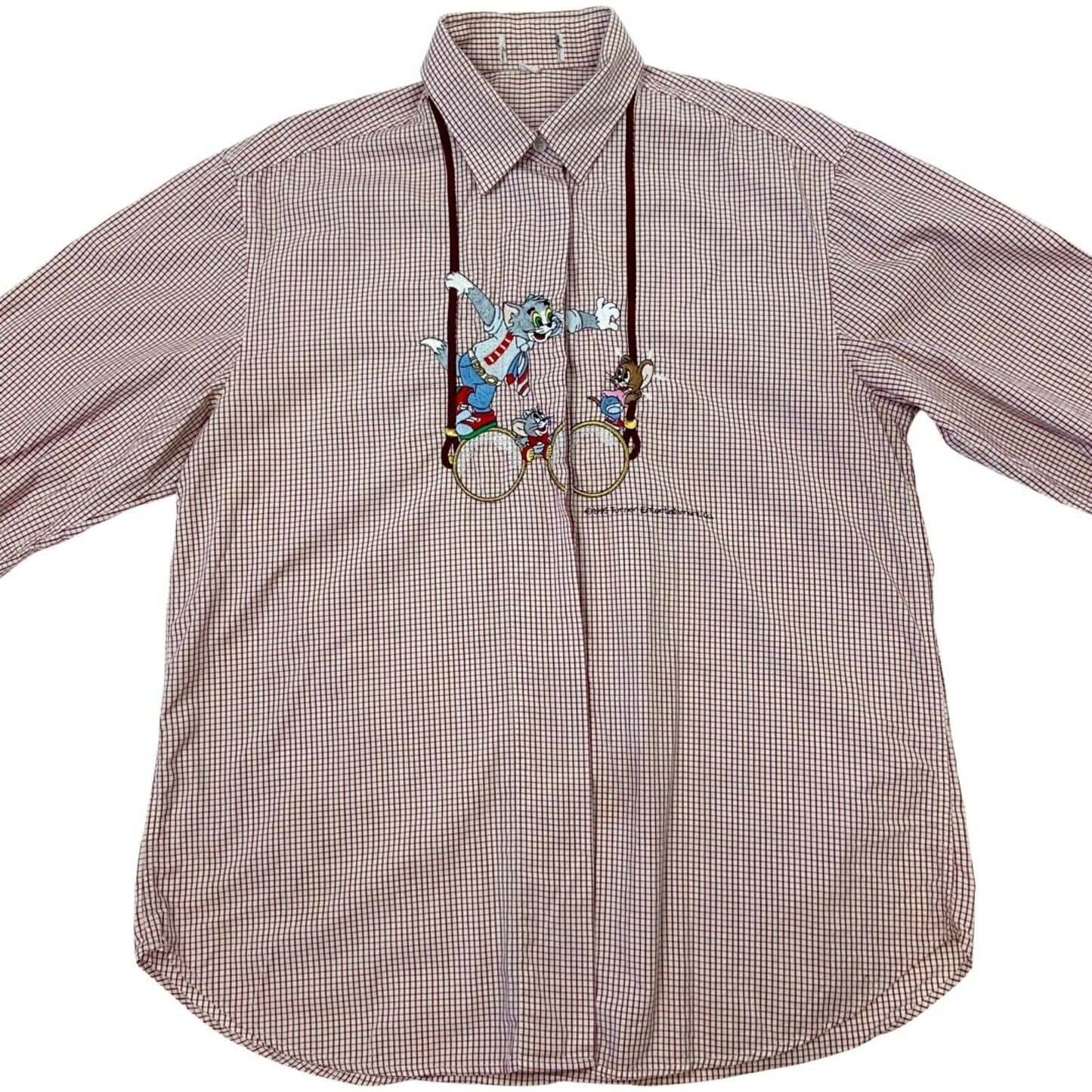 Vintage Rare 1995 Segreta by Emmanuel Schvili Button Up Tom and Jerry Shirt M