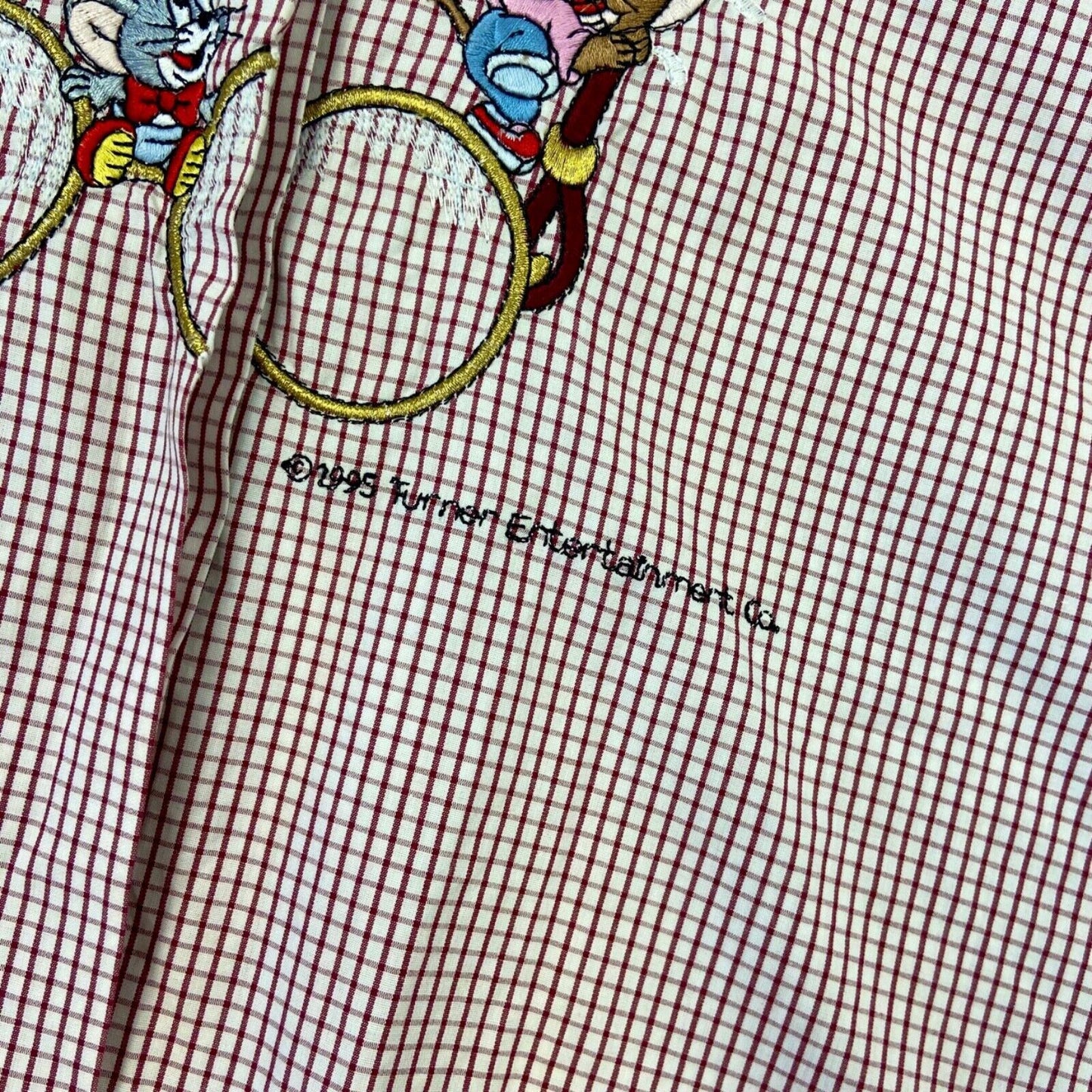 Vintage Rare 1995 Segreta by Emmanuel Schvili Button Up Tom and Jerry Shirt M