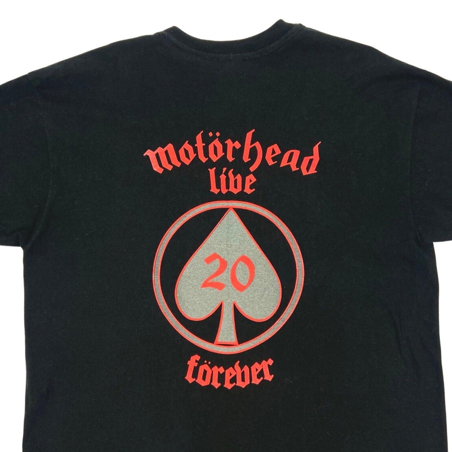 Vintage 1995 Black Single Stitch Double Graphic Motörhead T-shirt L