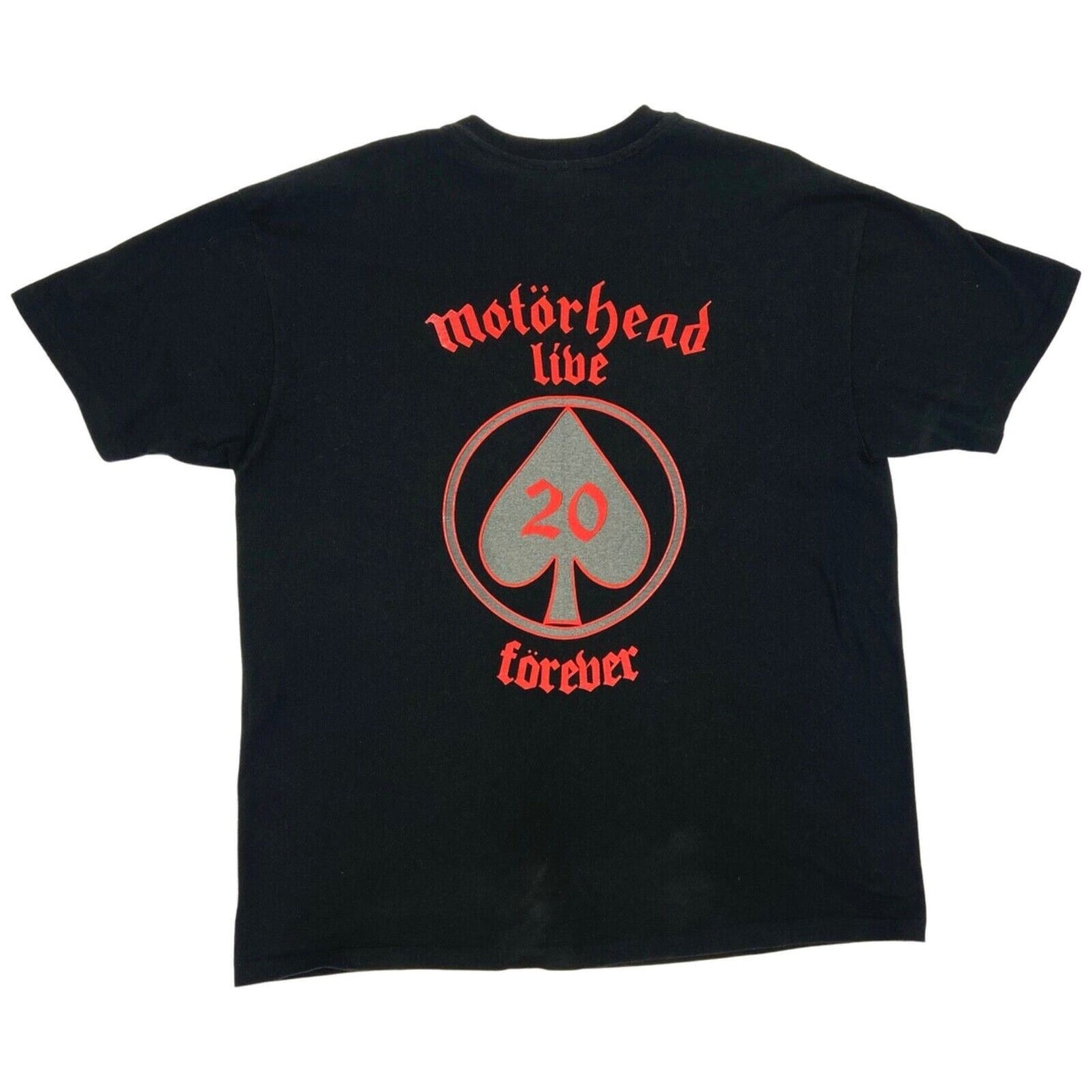 Vintage 1995 Black Single Stitch Double Graphic Motörhead T-shirt L