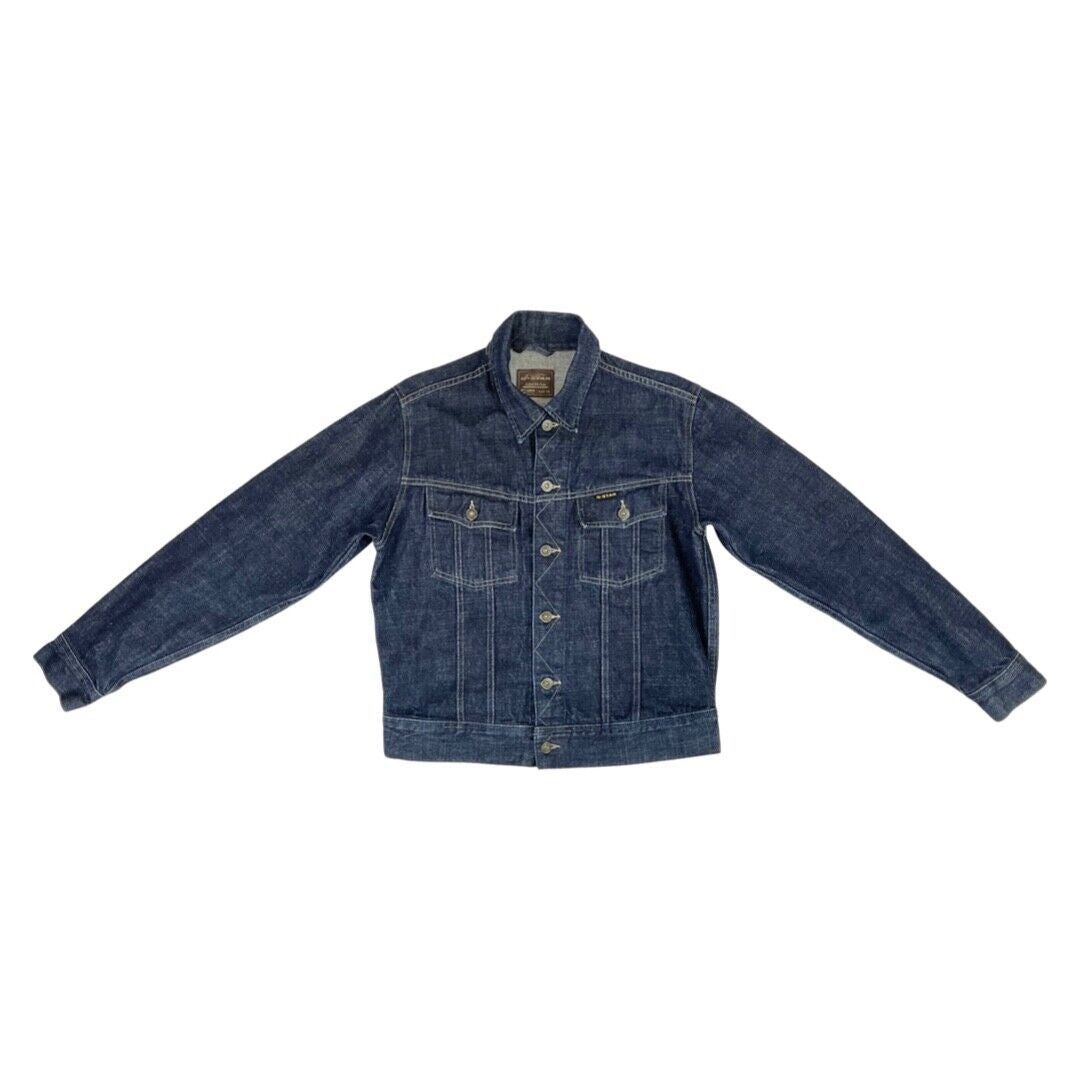 Vintage Y2K Dark Blue G-Star Contrast Stitch Jeans Denim Jacket 42 Chest M