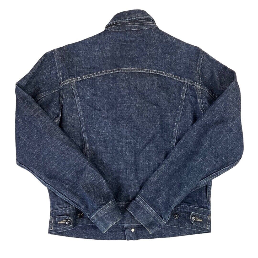 Vintage Y2K Dark Blue G-Star Contrast Stitch Jeans Denim Jacket 42 Chest M