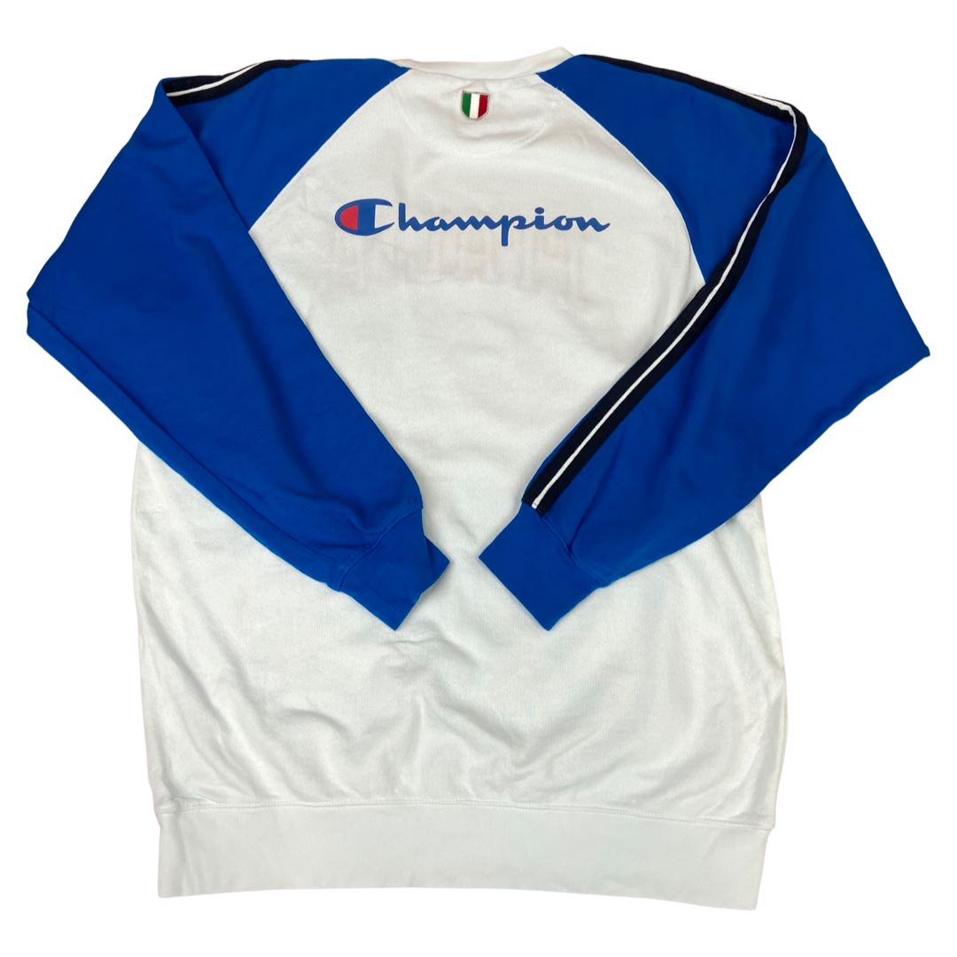 Vintage 90s 00s Blue Embroidered Italia Basketball Federation Jumper XL