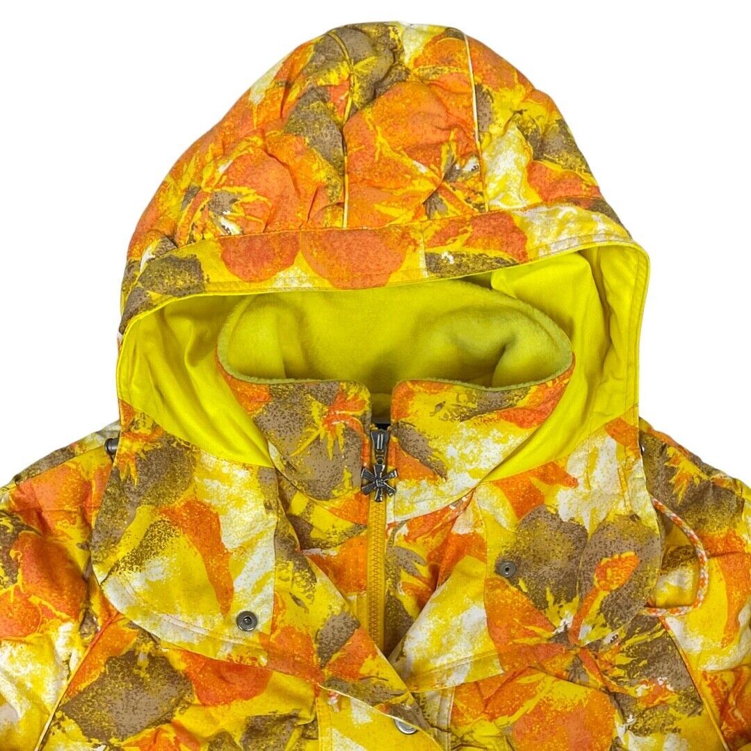 Vintage 90s Rare Yellow Orange Ellesse by Goldwin Hawaiian Print Jacket L