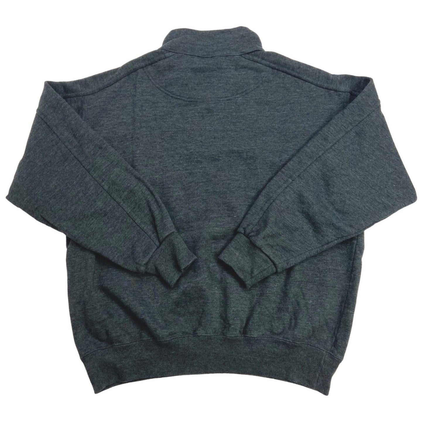 Vintage 90s Grey Embroidered Champion 1/4 Zip Sweater L