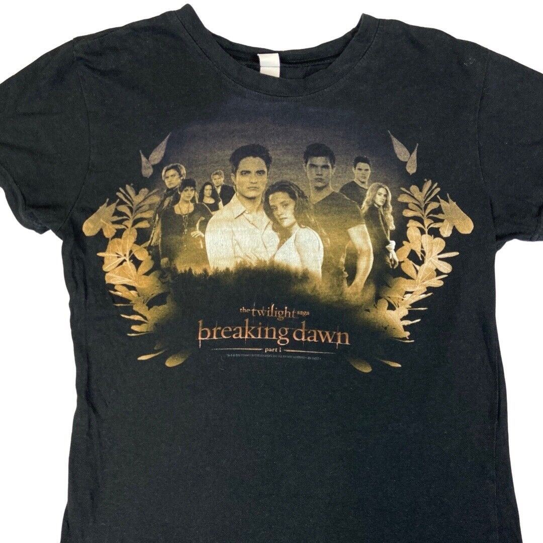 Vintage 00s Black Twilight: Breaking Dawn T-shirt 8 10 S