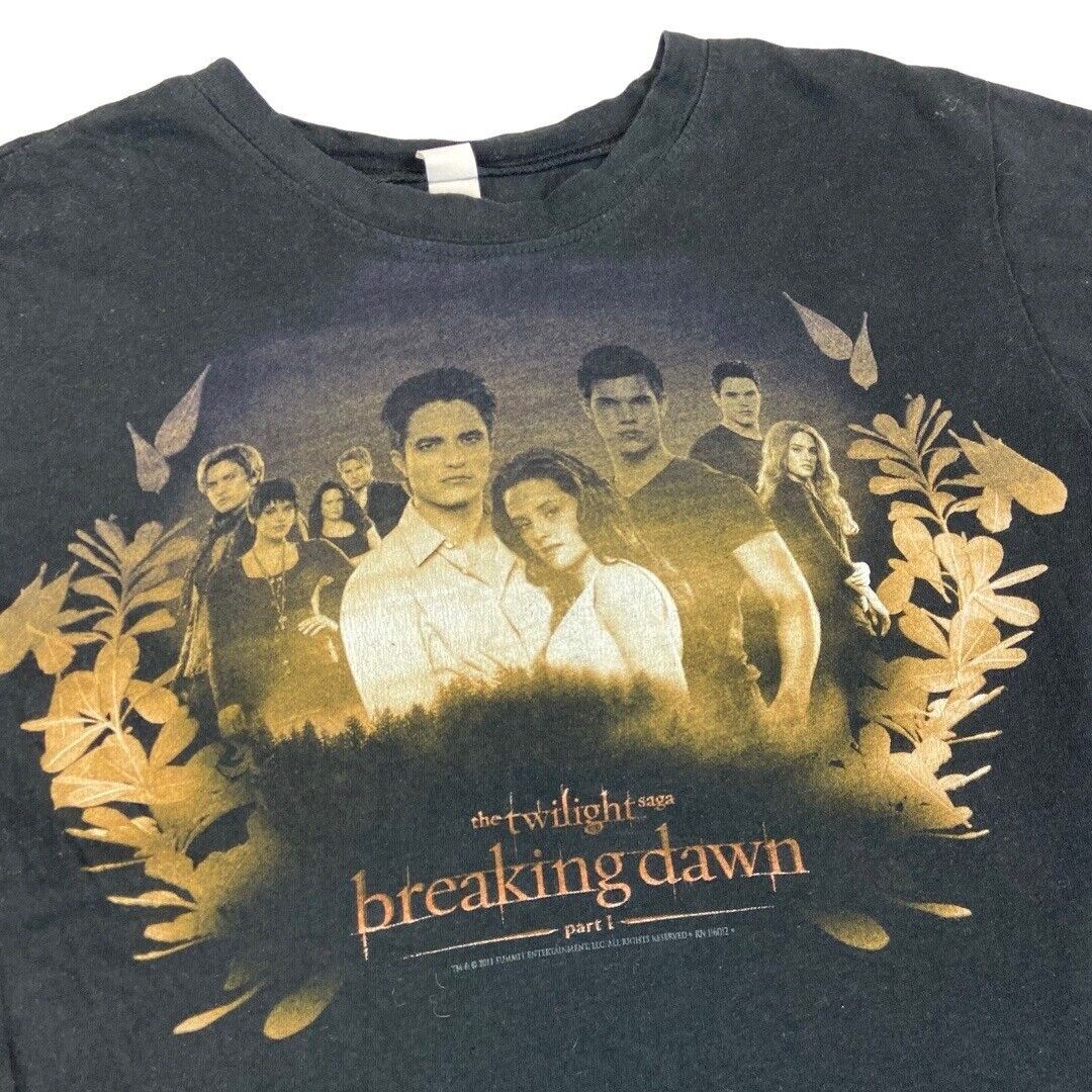 Vintage 00s Black Twilight: Breaking Dawn T-shirt 8 10 S
