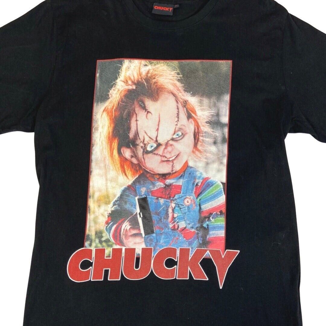 Vintage 90s 00s Black Chucky Graphic T-shirt M