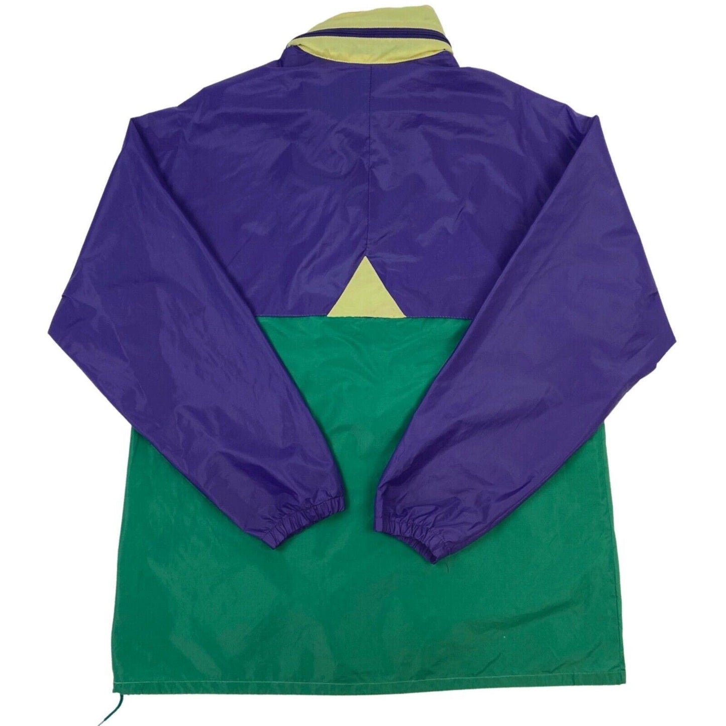 Vintage 90s Purple Green K-way 1/4 Zip Waterproof Jacket L