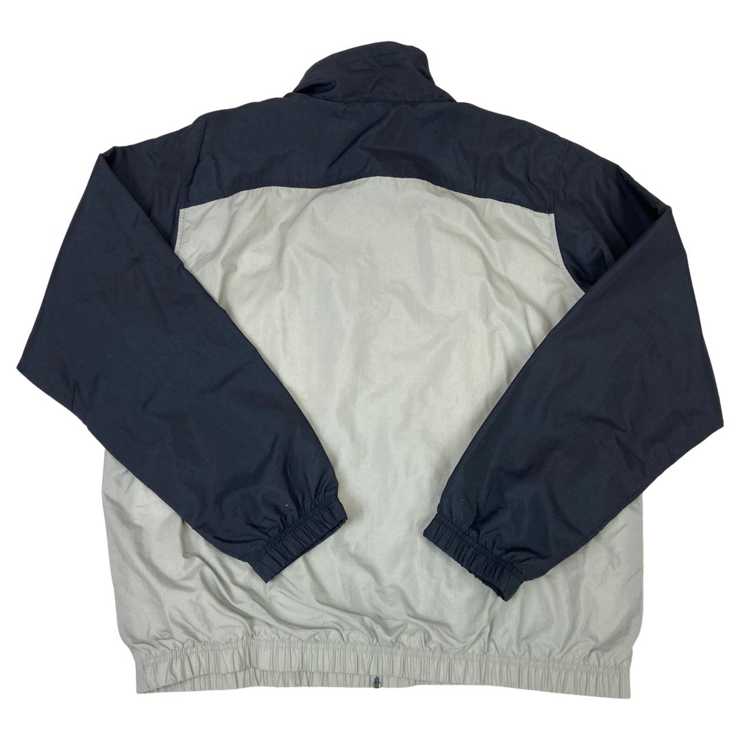 Deadstock 2006 Grey Black Embroidered Nike Zip-Up Windbreaker Jacket L XL