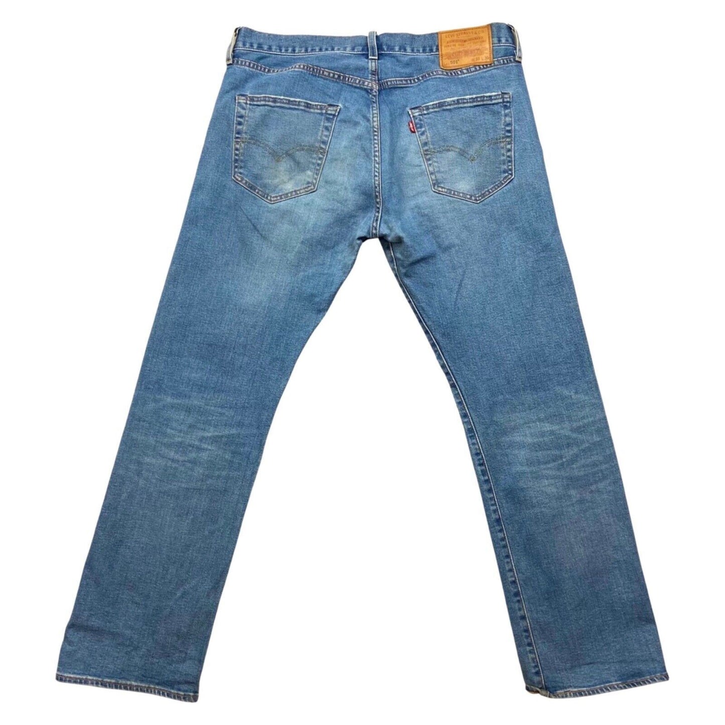 LEVIS BIG E PREMIUM 501 STRAIGHT JEANS RED TAB ROCKABILLY MOD 34W 30L