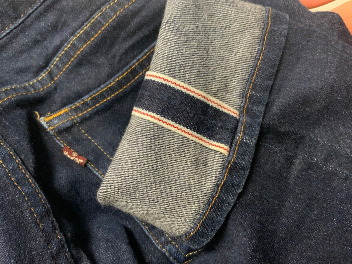 LADIES LEVIS PREMIUM SELVEDGE 511 BOYFRIEND SKINNY FIT STRETCH JEANS 28 W 32 L