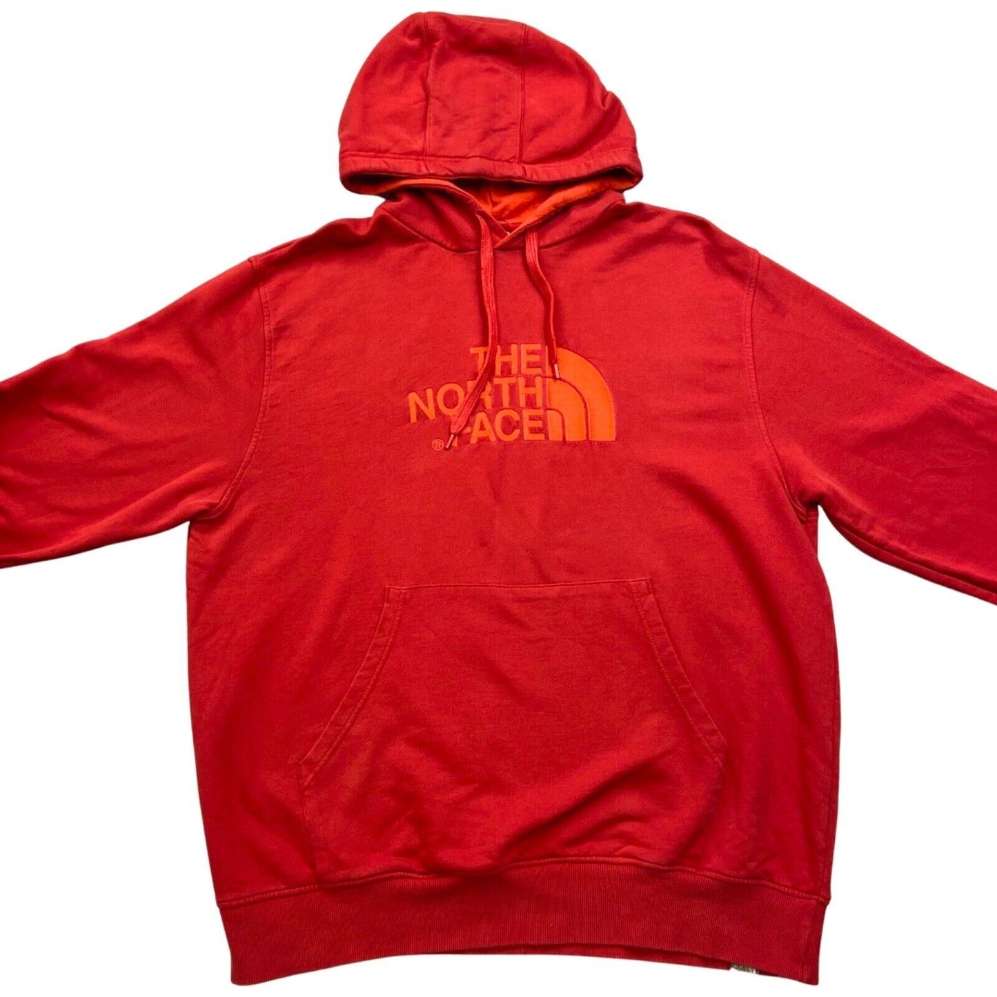Vintage 90s 00s Red The North Face Embroidered Hoodie XL