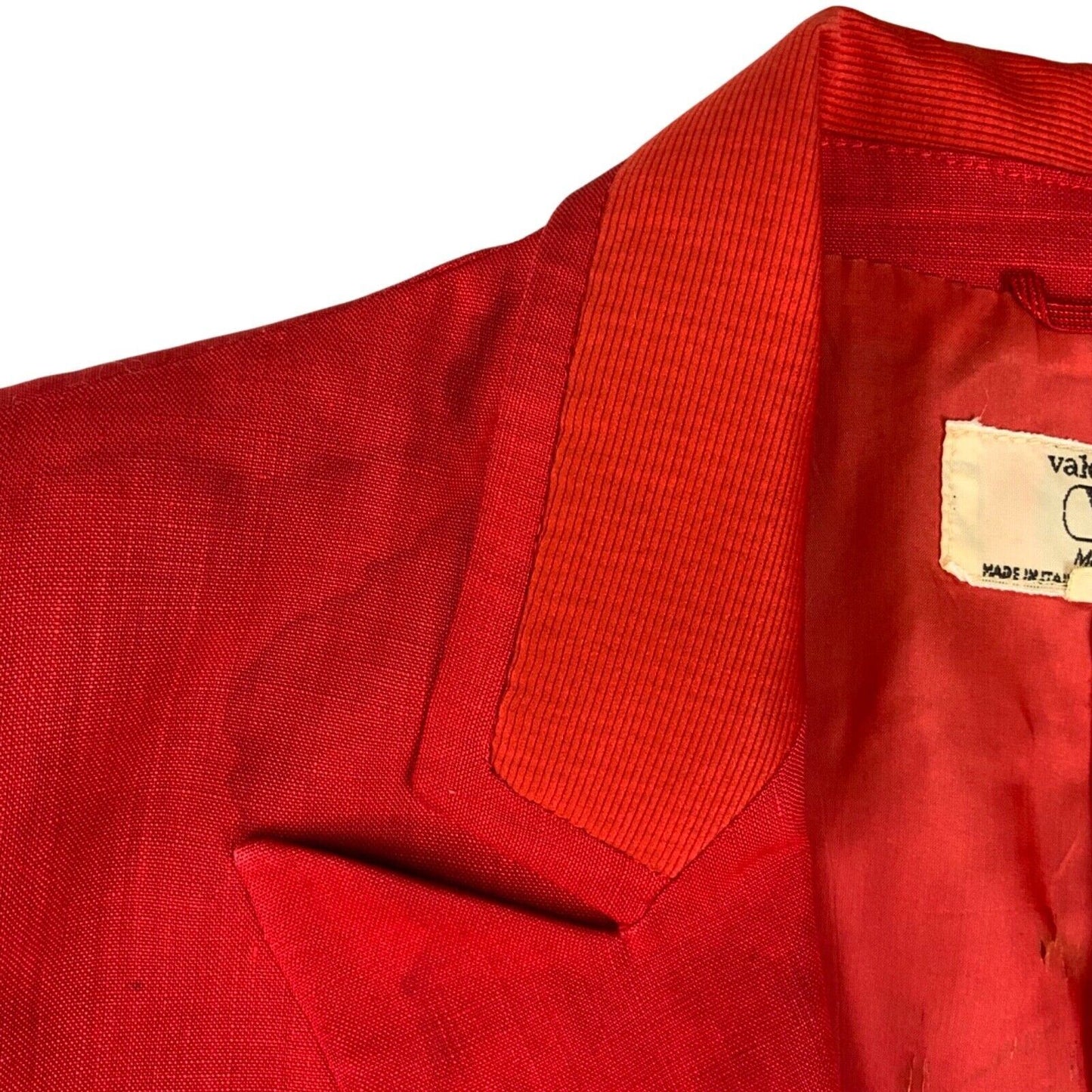 Vintage 80s 90s Red Designer Valentino Suit Blazer 8 10 S