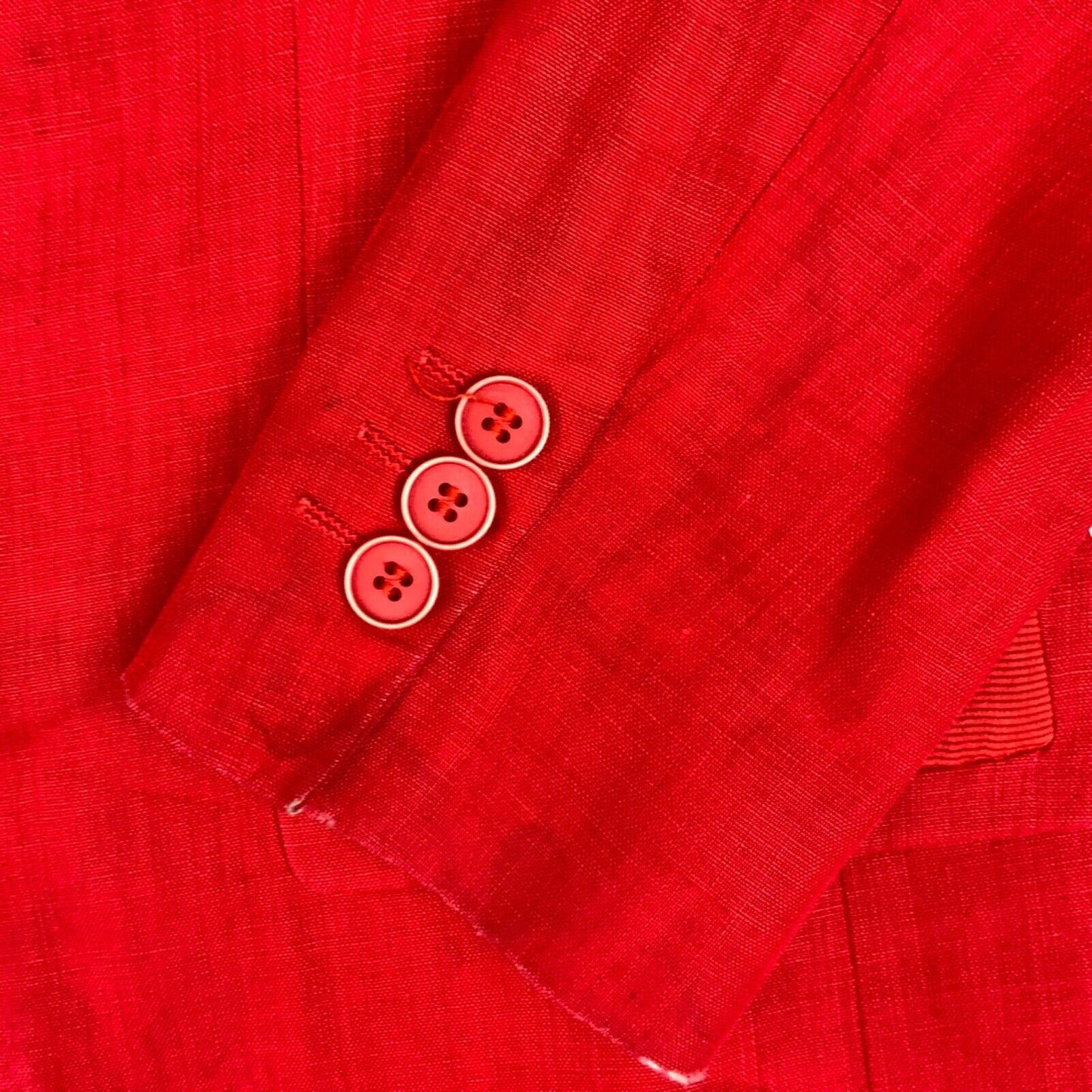 Vintage 80s 90s Red Designer Valentino Suit Blazer 8 10 S
