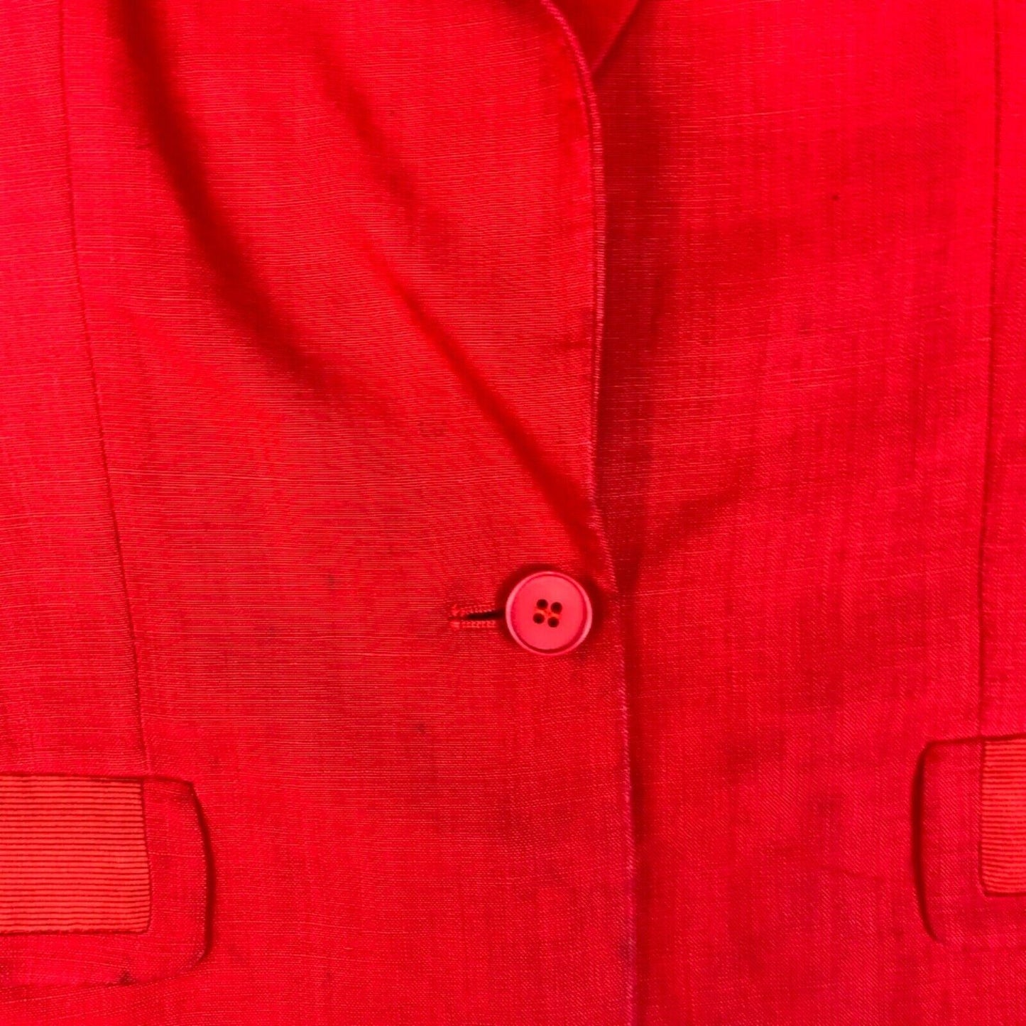 Vintage 80s 90s Red Designer Valentino Suit Blazer 8 10 S