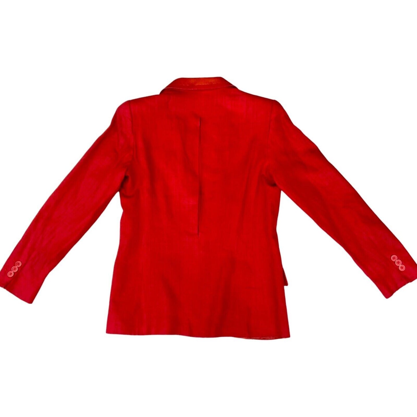 Vintage 80s 90s Red Designer Valentino Suit Blazer 8 10 S