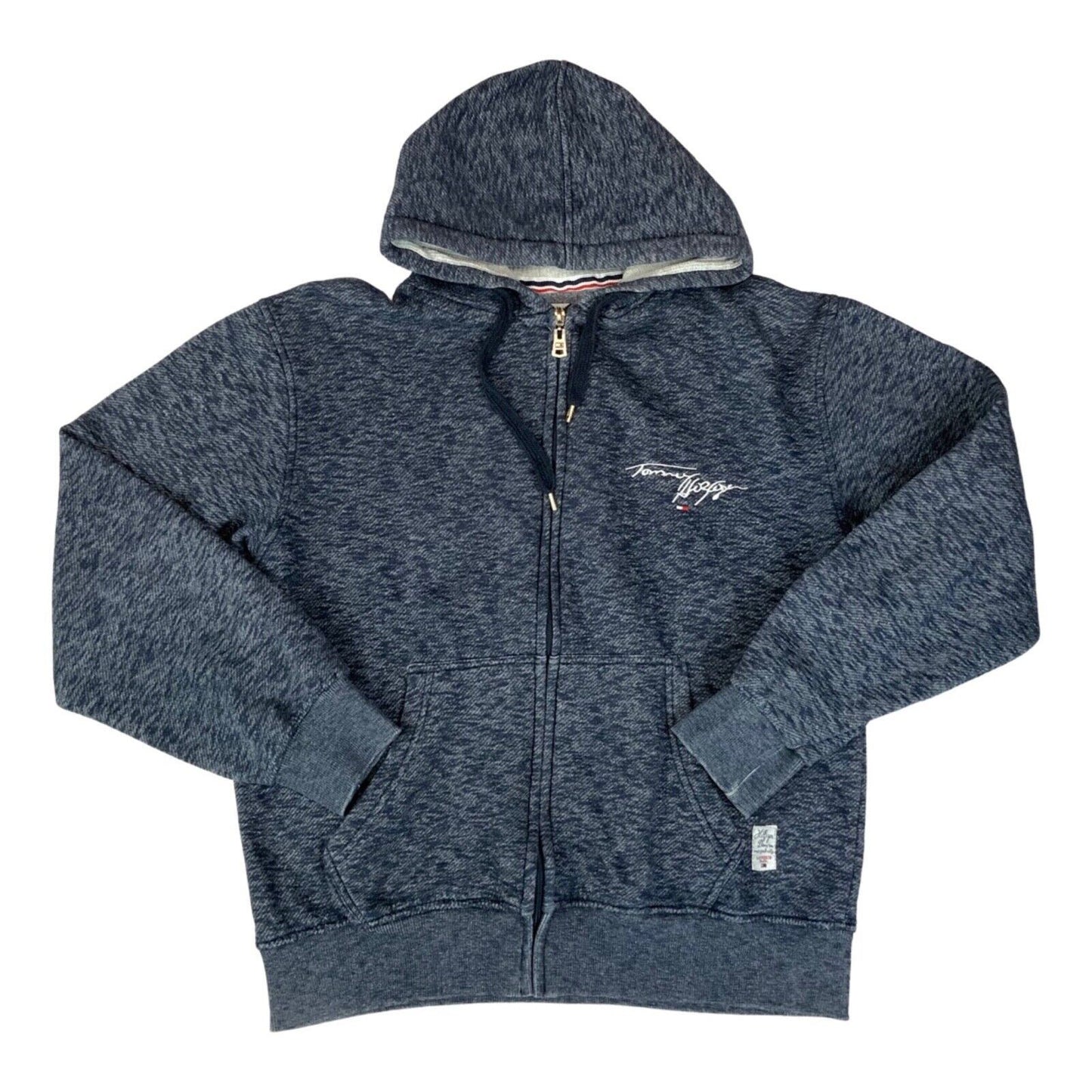 Vintage 90s 00s Denim Mark Colour Tommy Hilfiger Embroidered Hoodie L