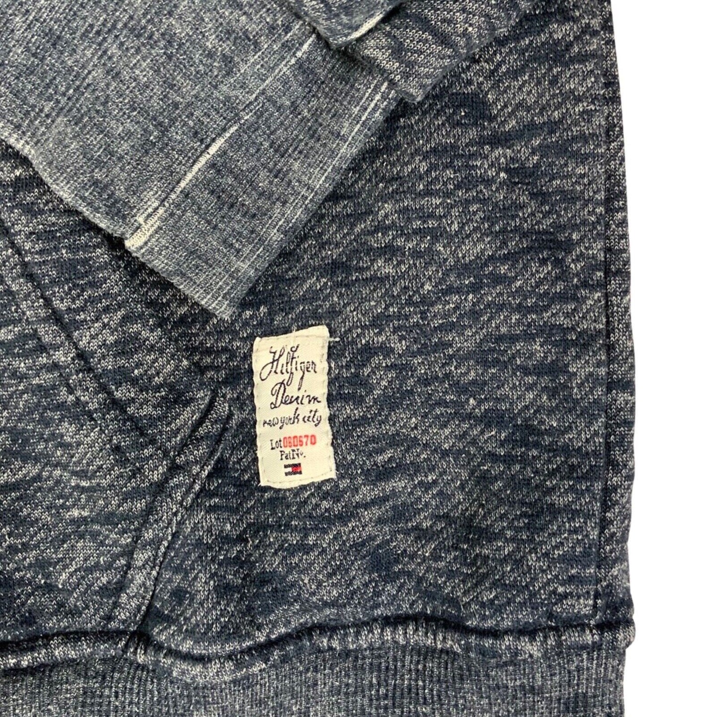 Vintage 90s 00s Denim Mark Colour Tommy Hilfiger Embroidered Hoodie L