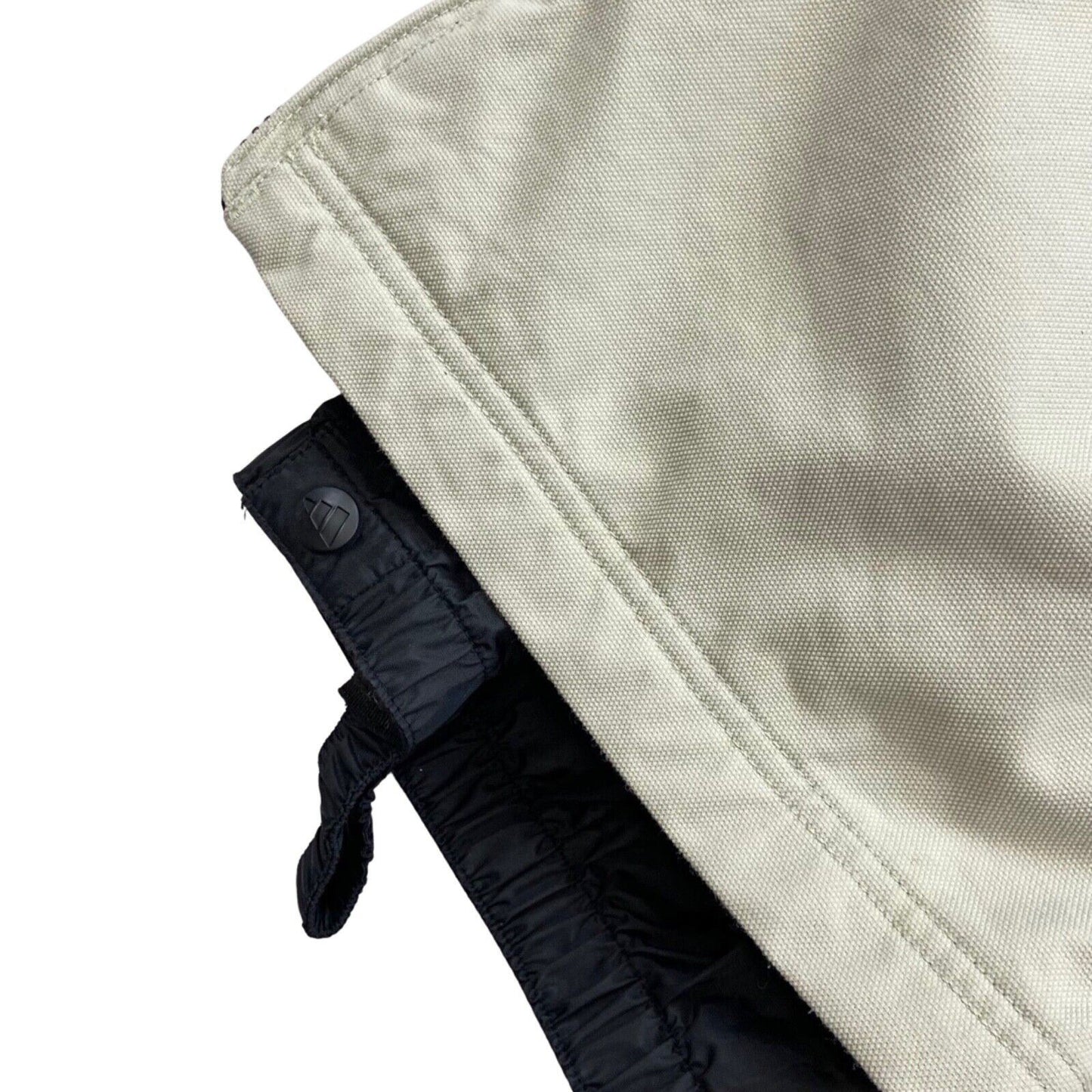 Vintage 90s 00s Beige Adidas Waterprood Ski Parachute Trousers L