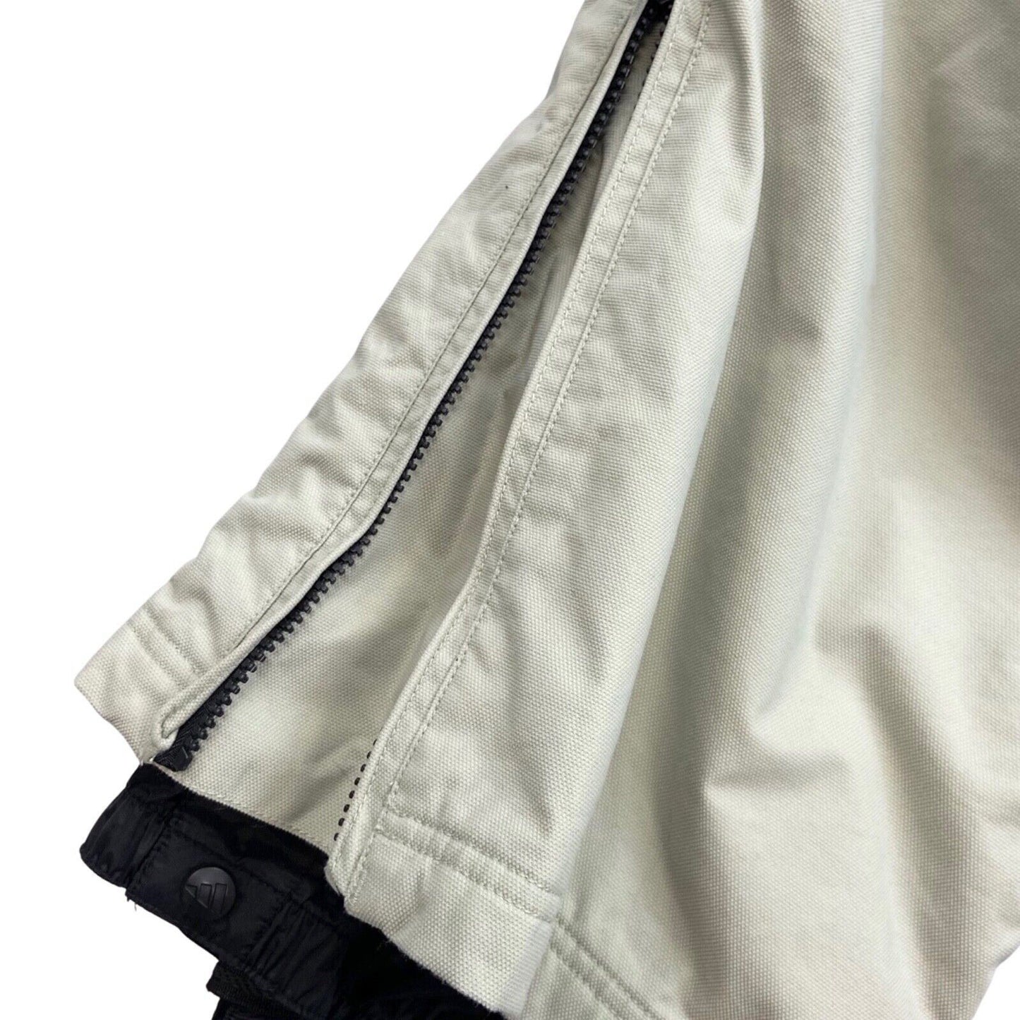 Vintage 90s 00s Beige Adidas Waterprood Ski Parachute Trousers L