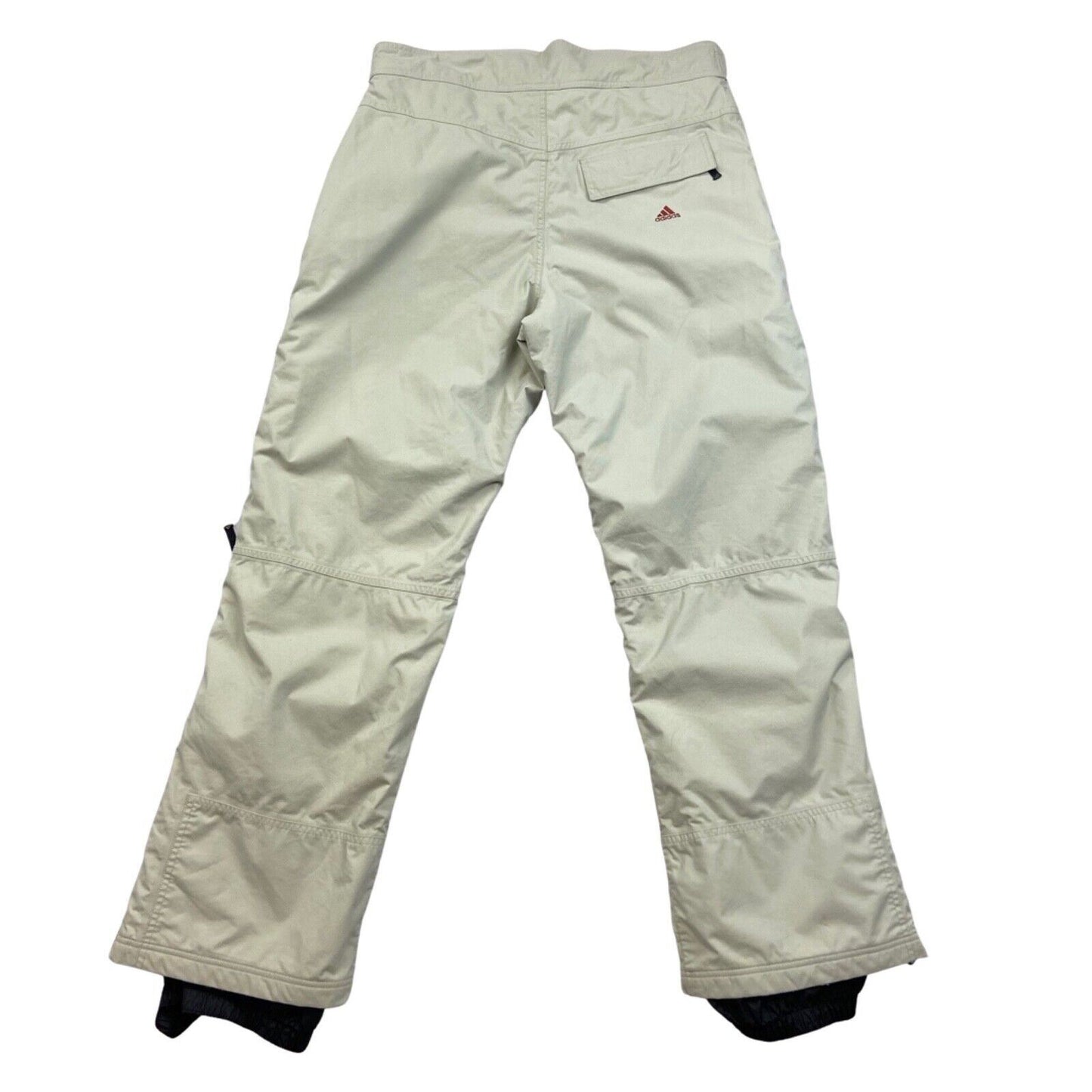 Vintage 90s 00s Beige Adidas Waterprood Ski Parachute Trousers L