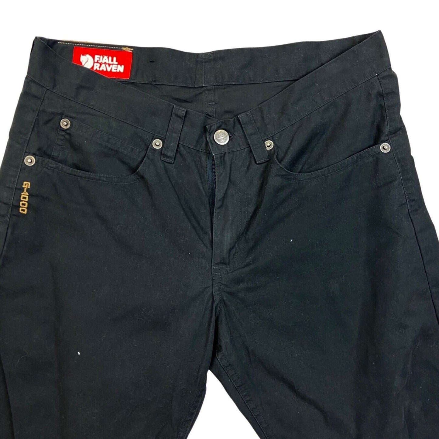 Vintage 90s 00s Black Fjällräven G-1000 Straight Leg Trousers S