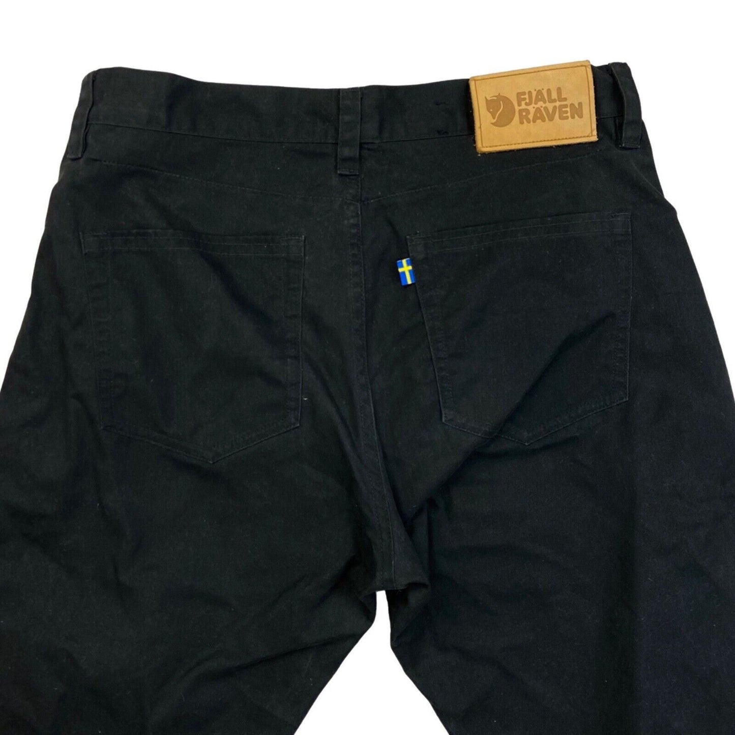 Vintage 90s 00s Black Fjällräven G-1000 Straight Leg Trousers S