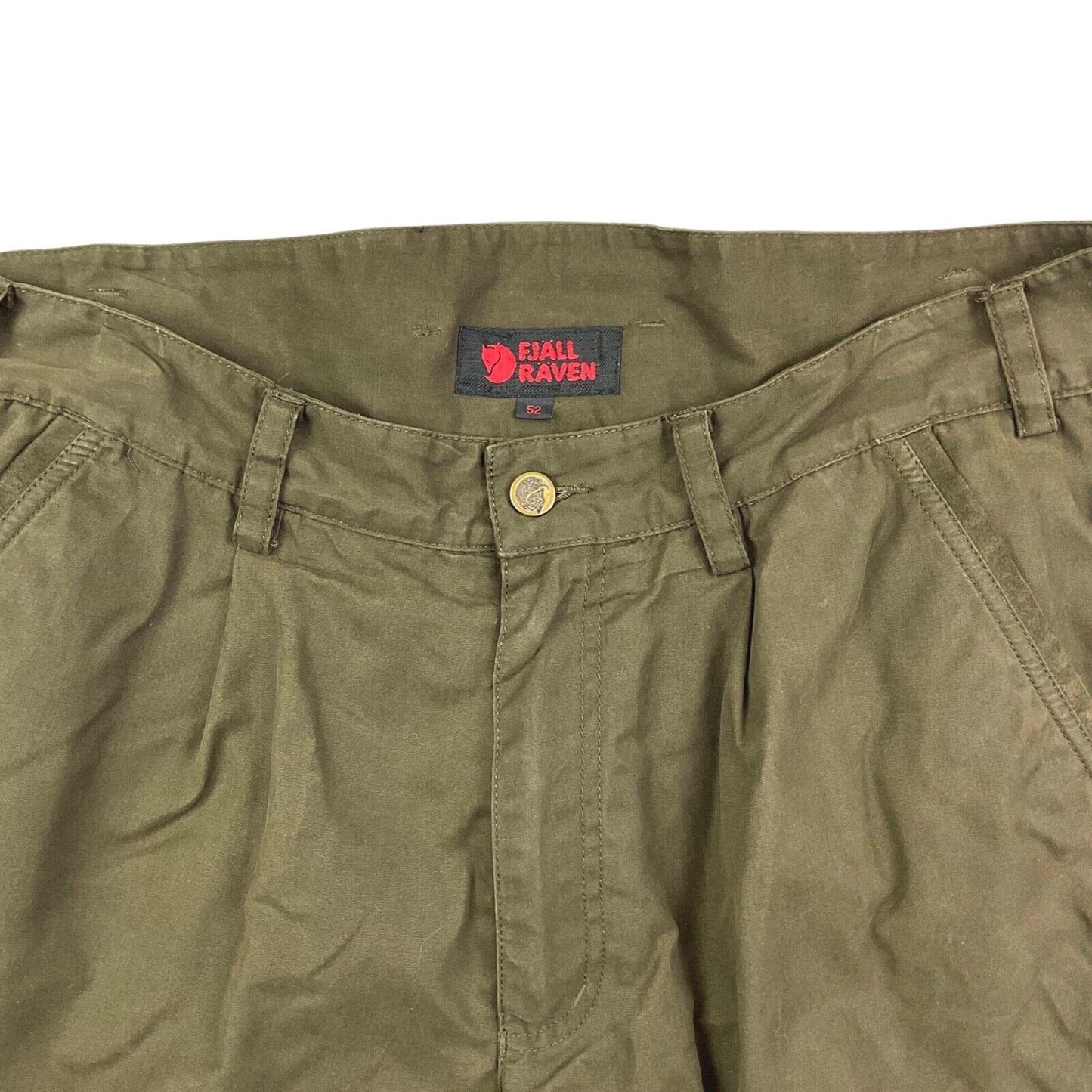 Vintage 90s 00s Khaki Green Fjällräven Cargo Utility Trousers L