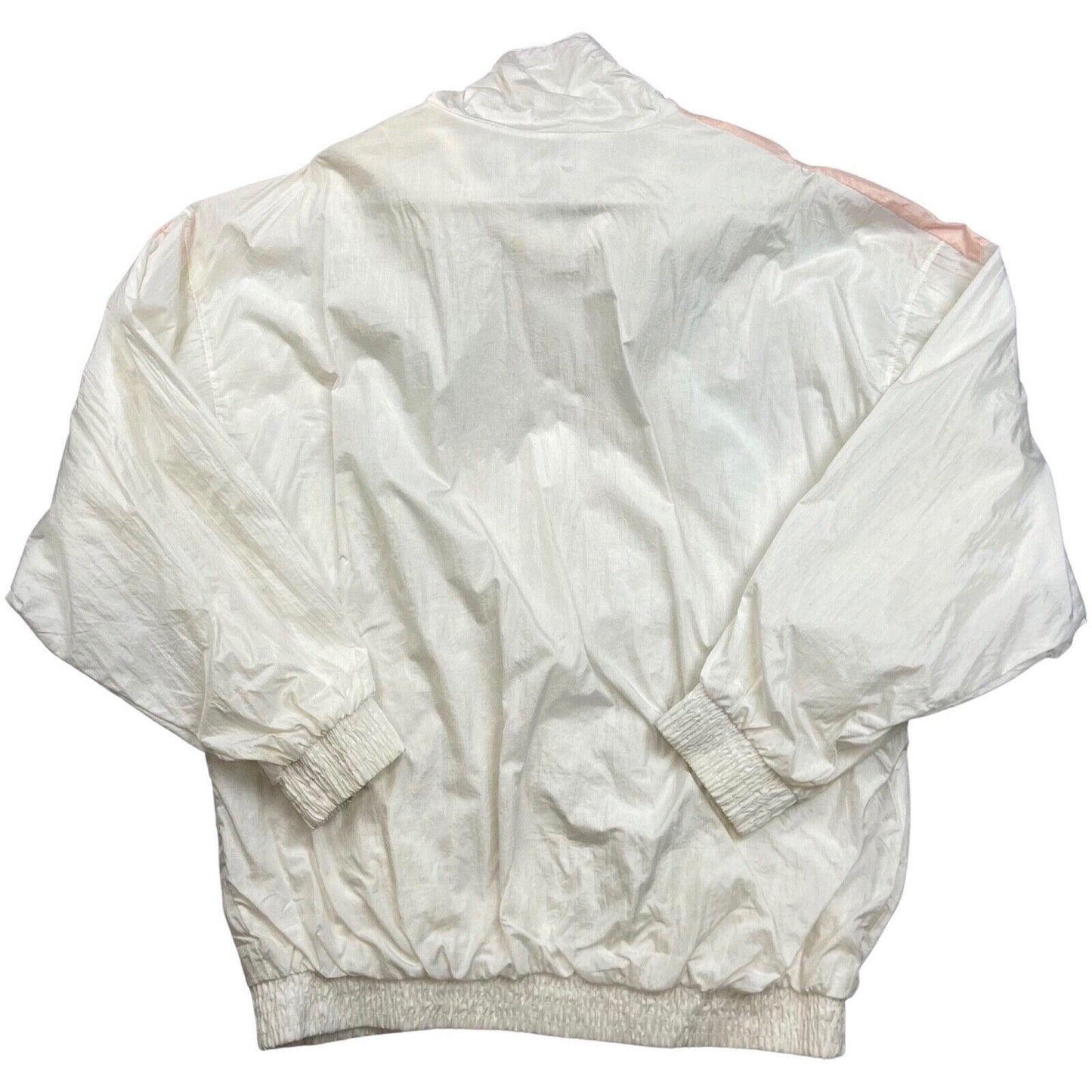 Vintage 80s White Pastek Windbreaker Shell Jacket 12 14 M