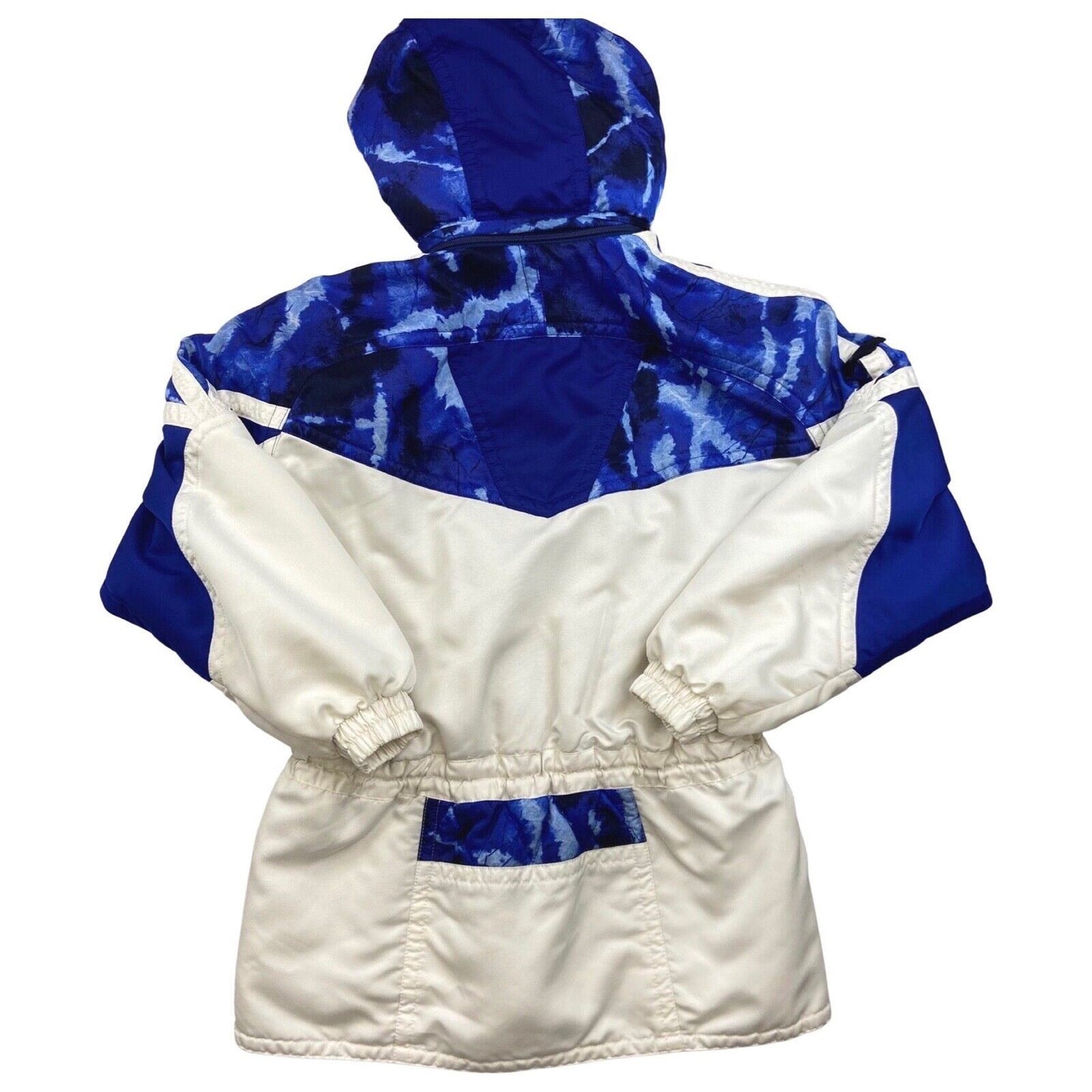 Vintage 90s 00s White Blue Decente Ski Jacket Coat Retro L