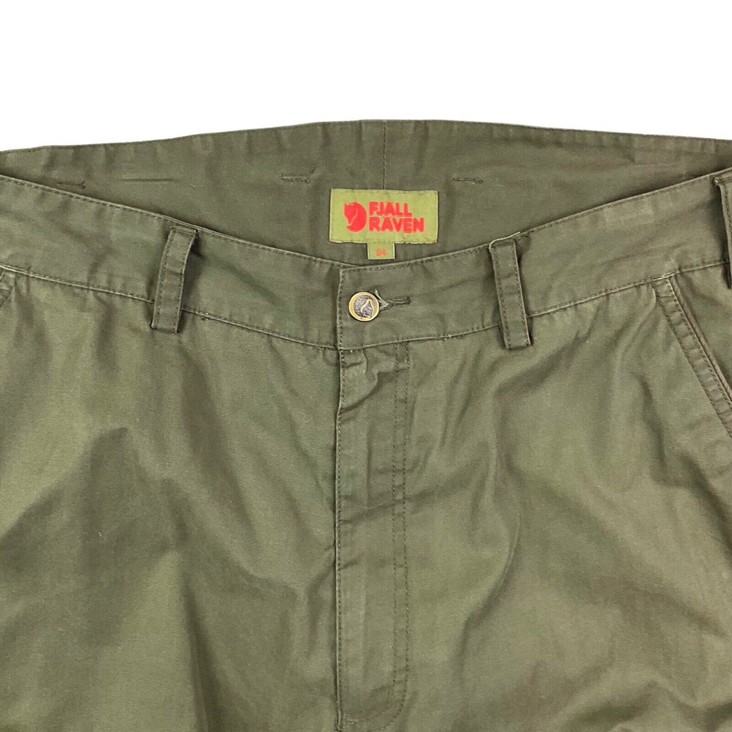 Vintage 90s 00s Khaki Green Fjällräven Brown Cargo Utility Trousers L