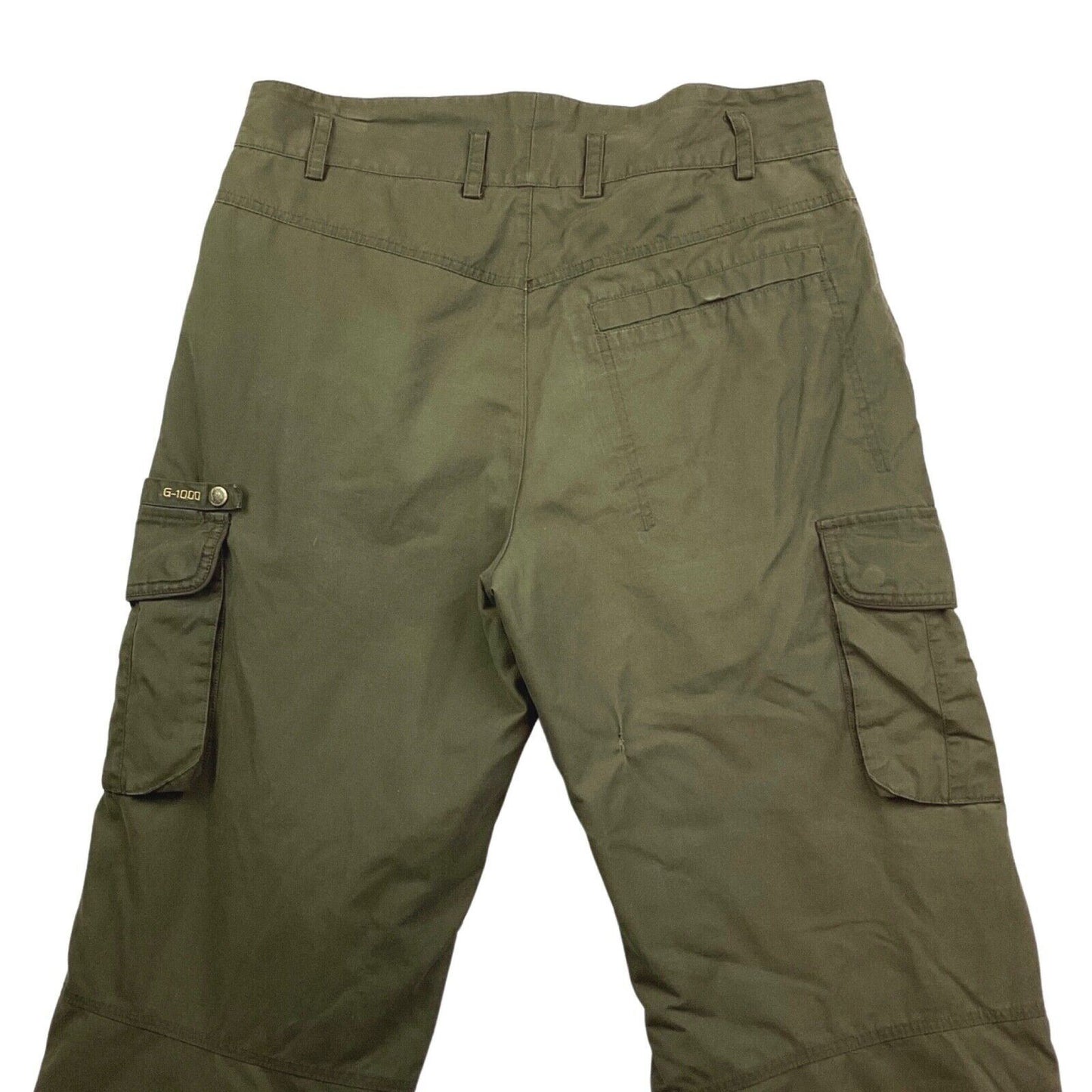 Vintage 90s 00s Khaki Green Fjällräven Brown Cargo Utility Trousers L