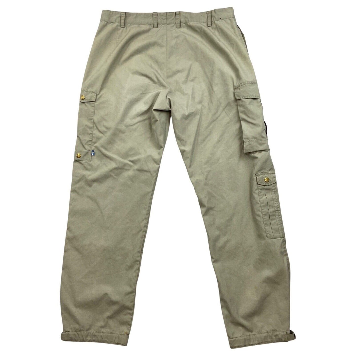 Vintage 90s 00s Camel Biege Fjällräven Cargo Utility Trousers W38 L33 L