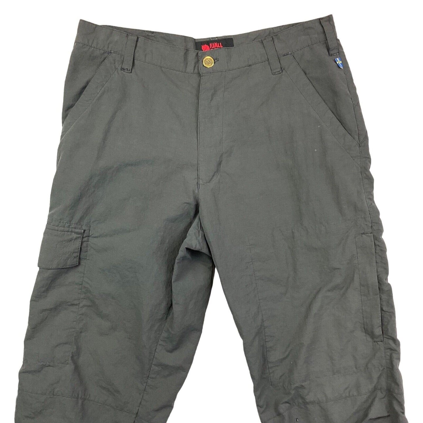 Vintage 90s 00s Grey Fjällräven Utility Cargo Trousers L