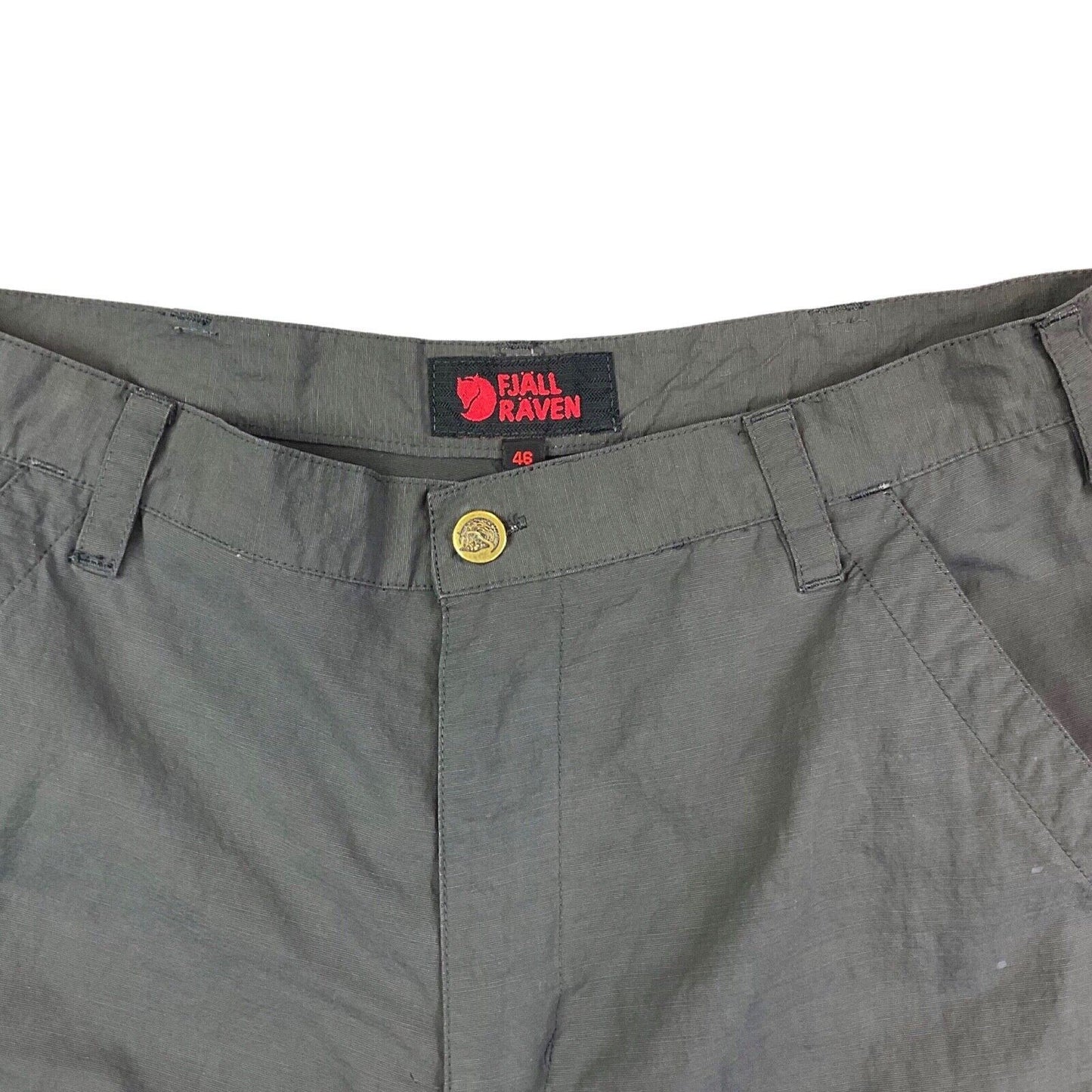 Vintage 90s 00s Grey Fjällräven Utility Cargo Trousers L