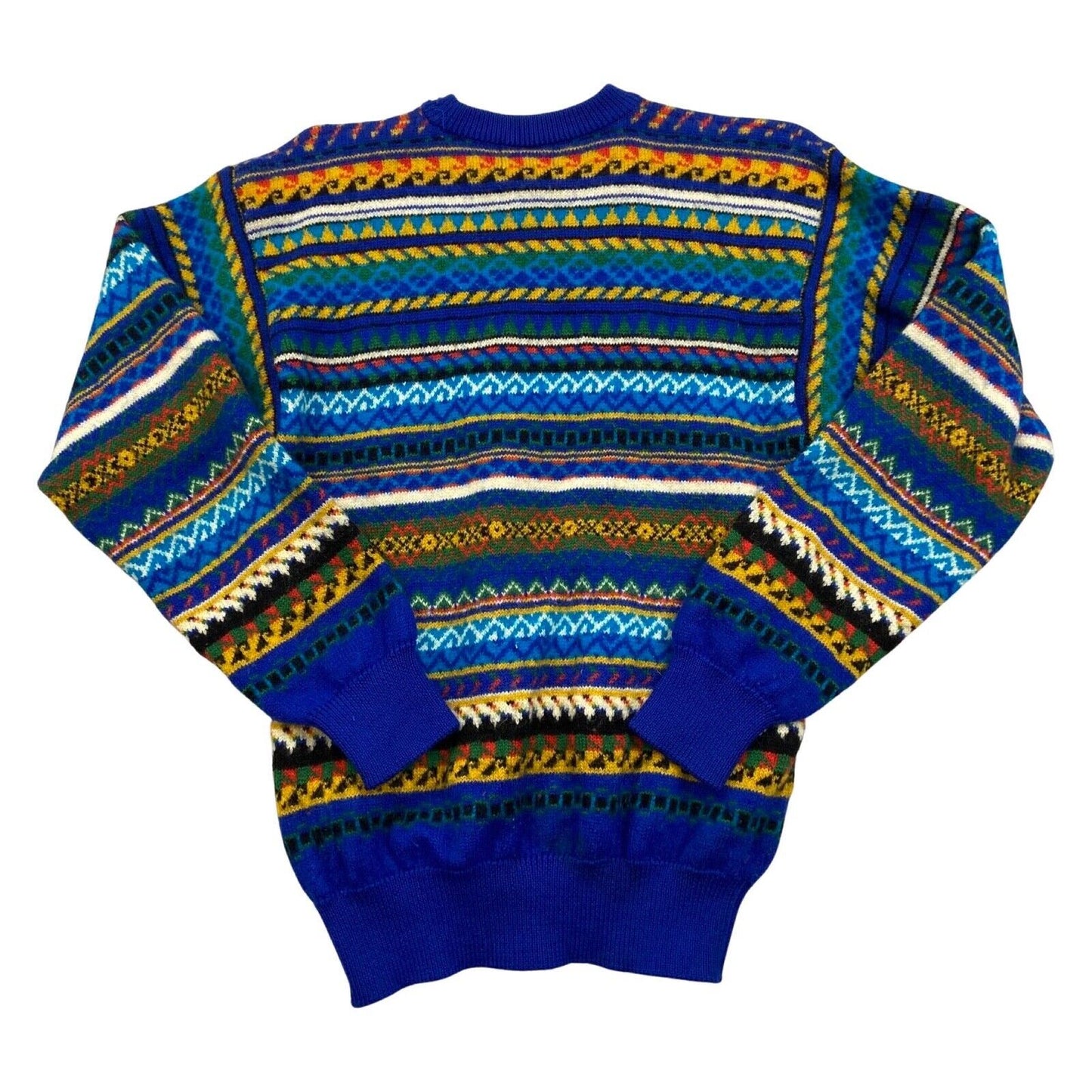 Vintage 90s 00s Blue Knitted Wool Jumper S