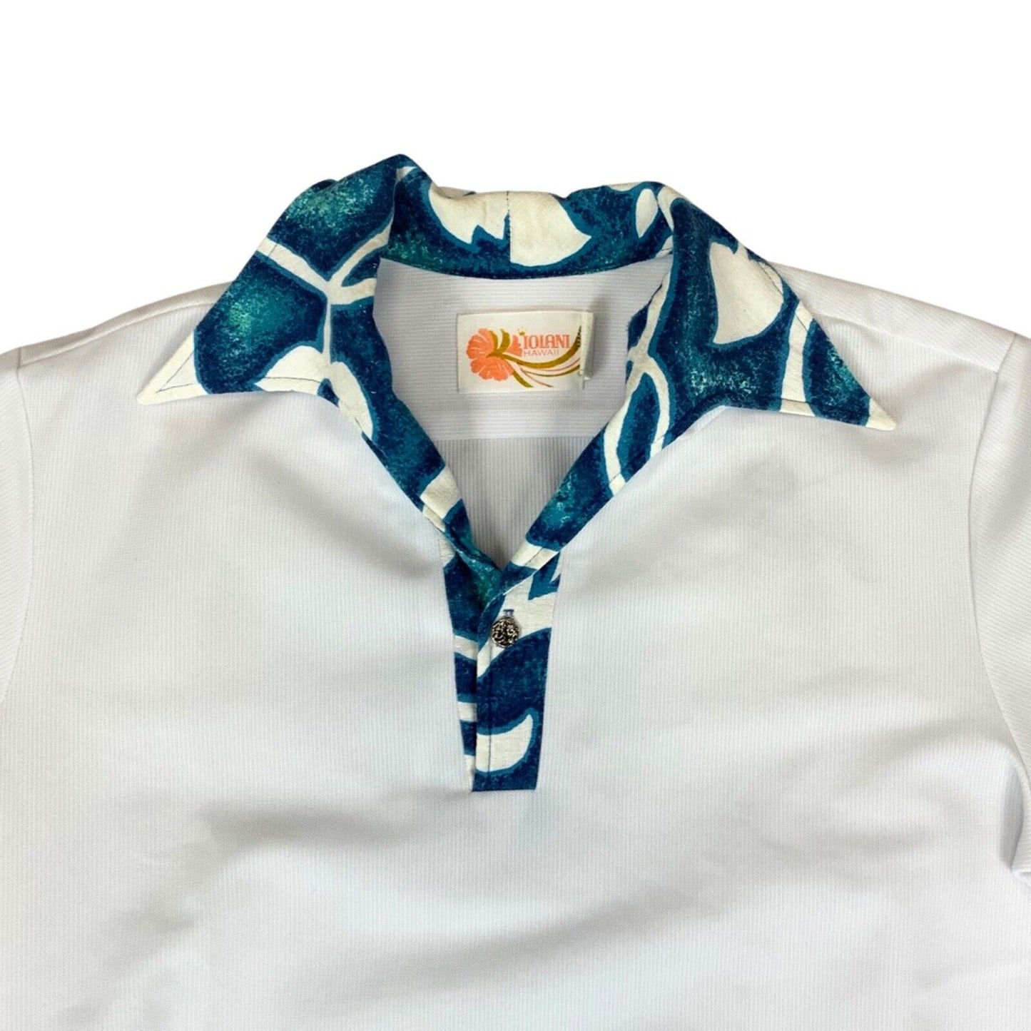 VTG 60s 70s IOLANI BARK HAWAIIAN SMOCK WEDDING ALOHA SHIRT TIKI ROCKABILLY 42”